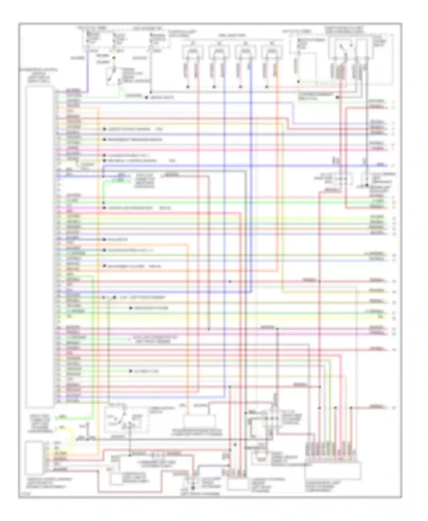 MX-6 Mazda I (1992-1997): Wiring diagram engine performance 2.0ls, a/t (1 of 2)