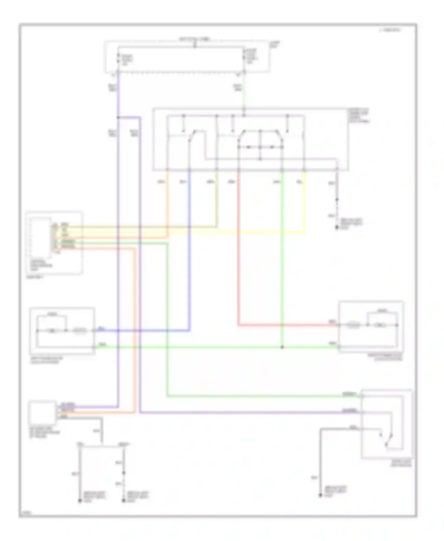 MX-6 Mazda I (1992-1997): Keyless entry circuit