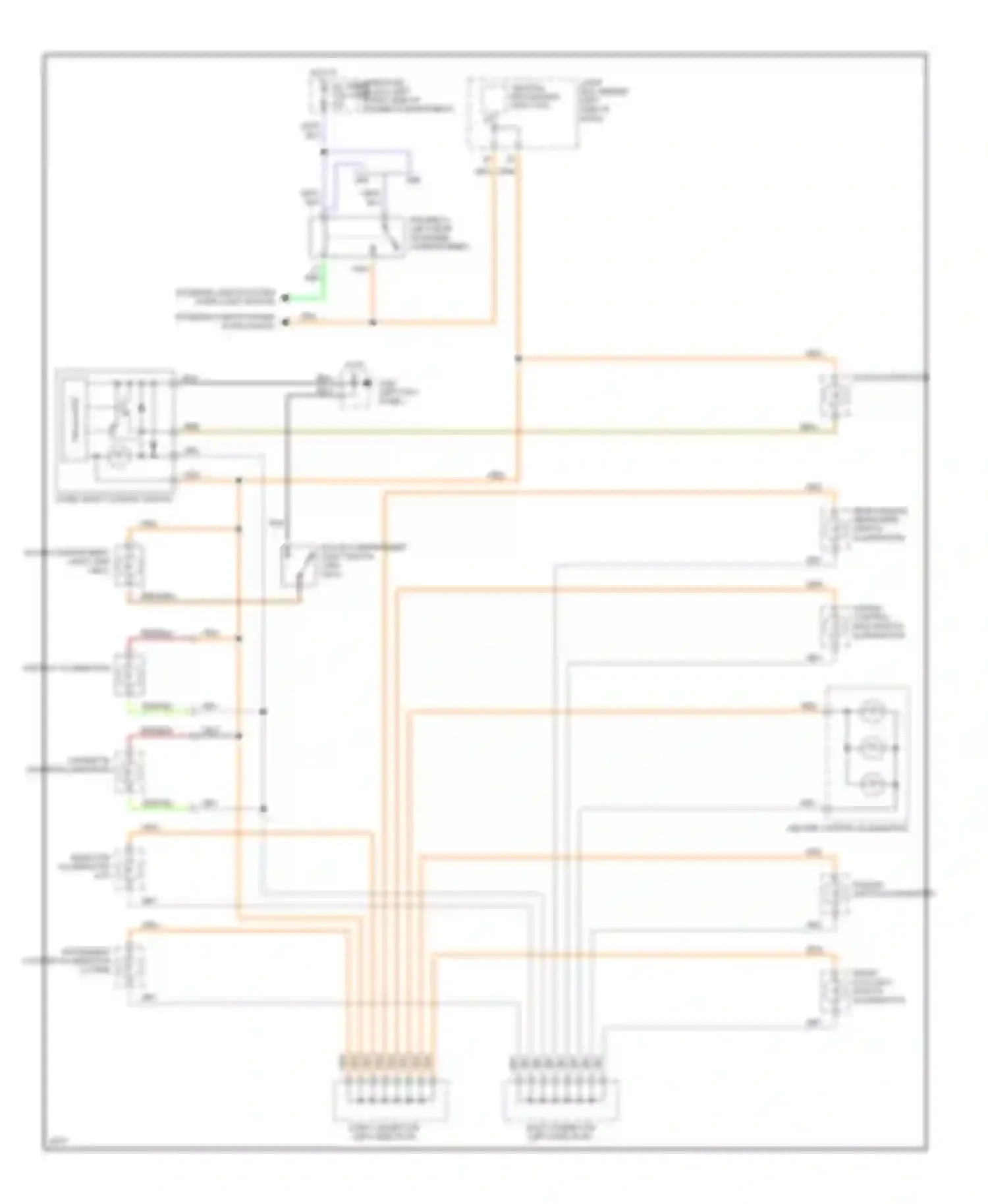 Wiring diagram audio illumination for Mazda MX-6 I (1992-1997) (1 of 1)