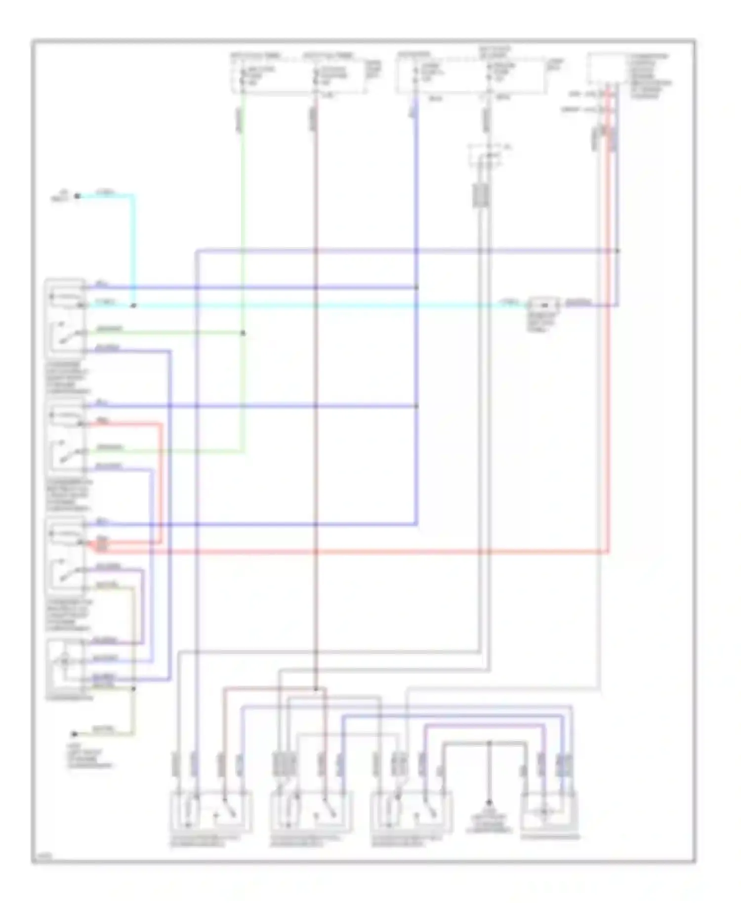 Wiring diagram blu/org for Mazda MX-6 I (1992-1997) (6 of 16)
