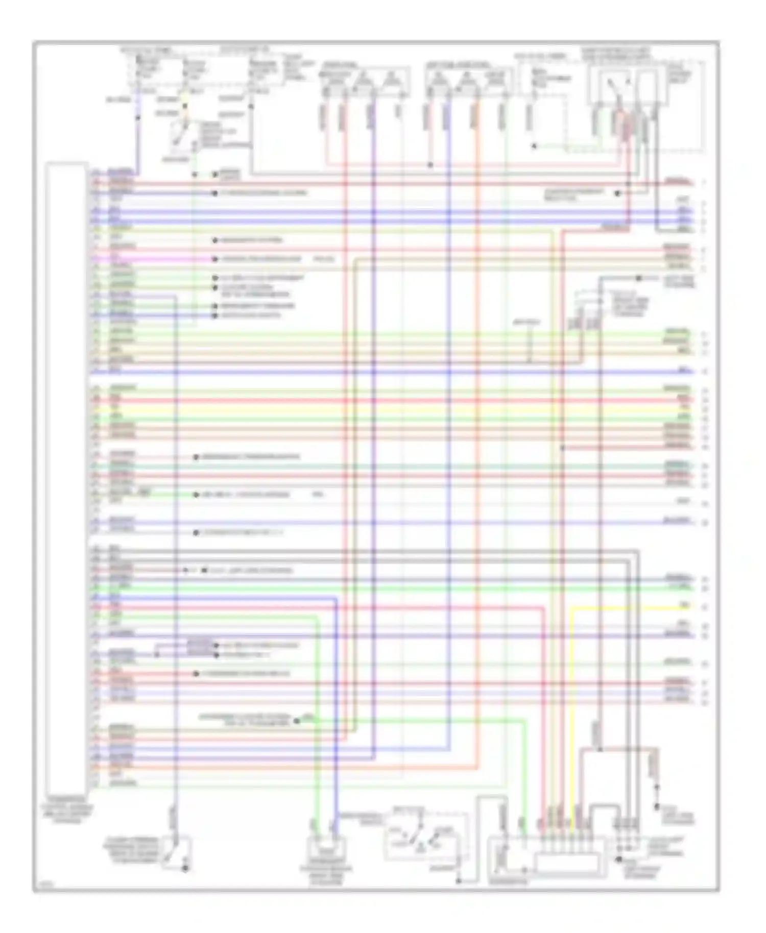 Wiring diagram blu/red for Mazda MX-6 I (1992-1997) (19 of 25)