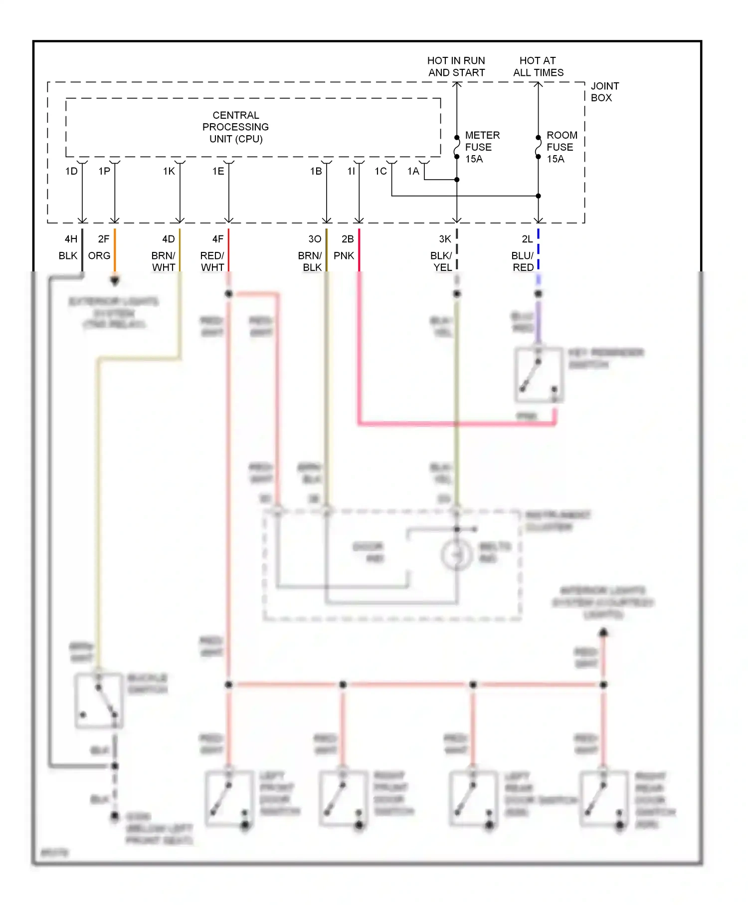 Mazda MX-6 I (1992-1997) central processing unit (cpu) wiring diagram  (6 of 6)
