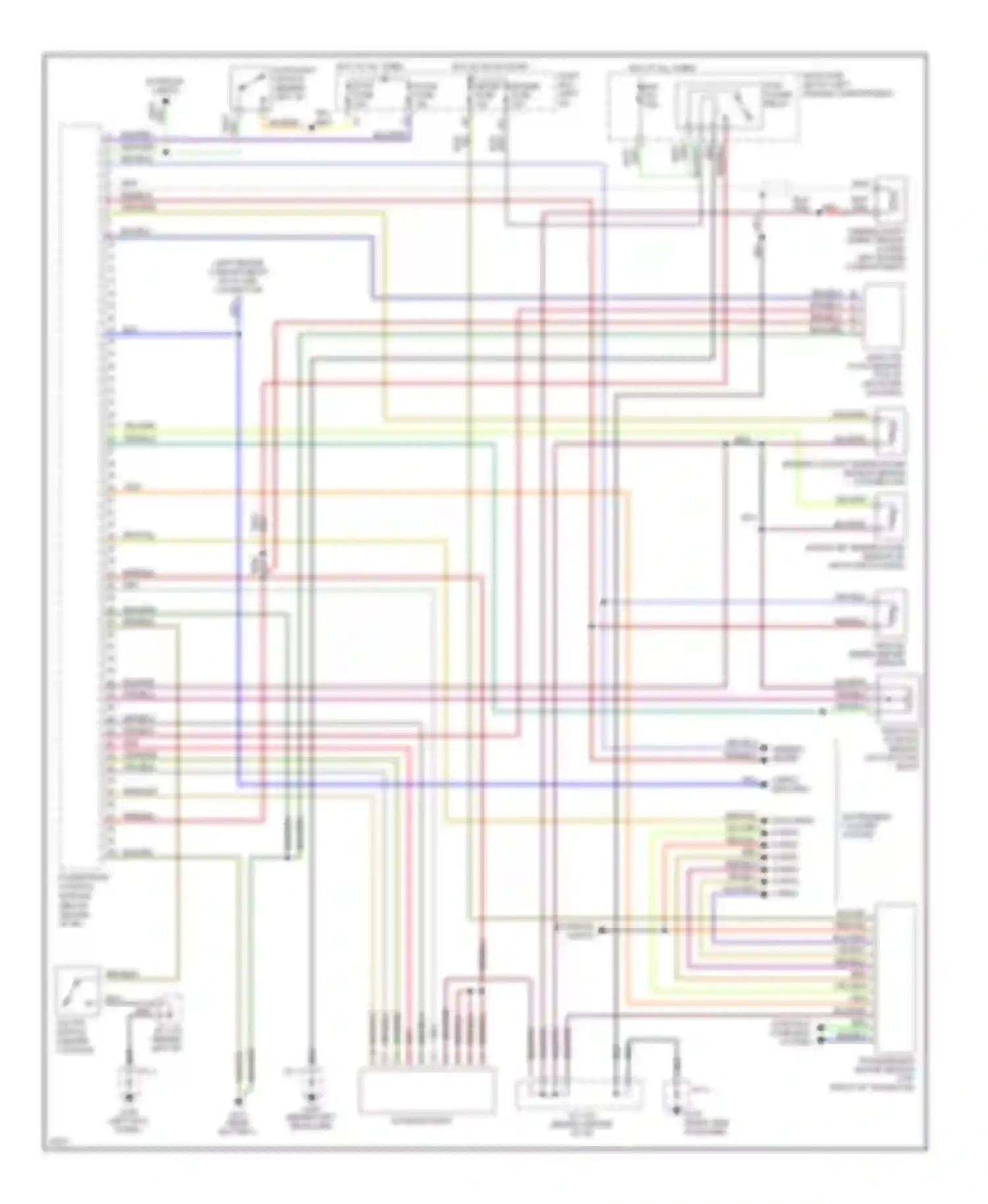 Wiring diagram hot in on or start for Mazda MX-6 I (1992-1997) (1 of 2)