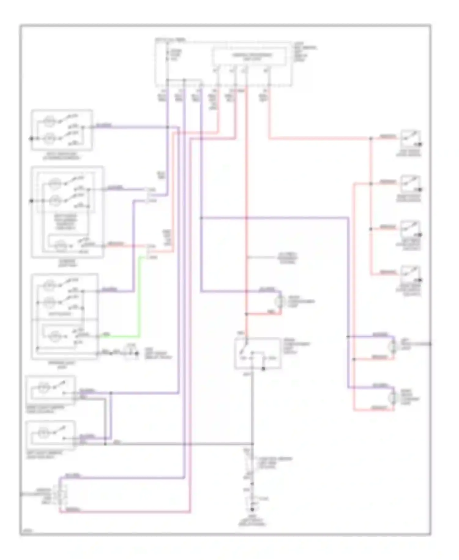 Wiring diagram red for Mazda MX-6 I (1992-1997) (21 of 35)