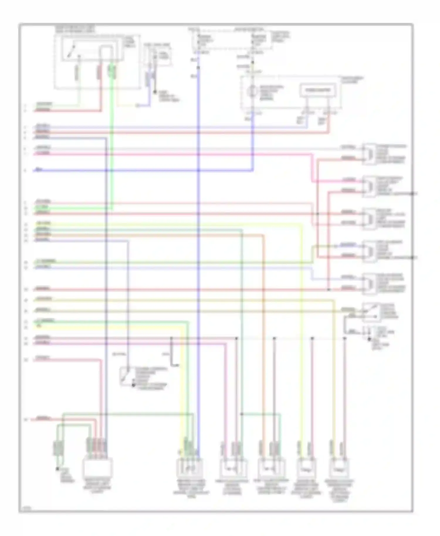 Wiring diagram red for Mazda MX-6 I (1992-1997) (16 of 35)