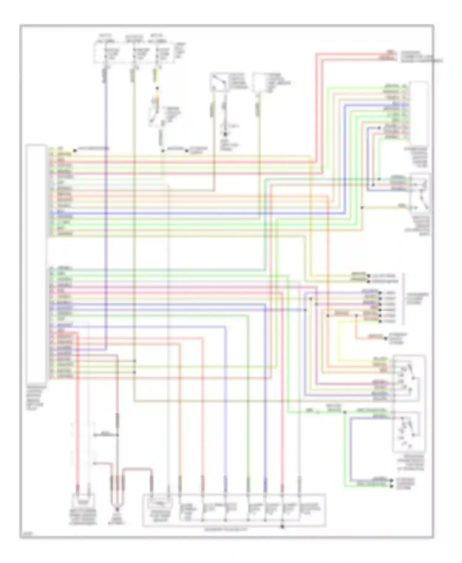Wiring diagram transaxle range switch for Mazda MX-6 I (1992-1997) (1 of 1)