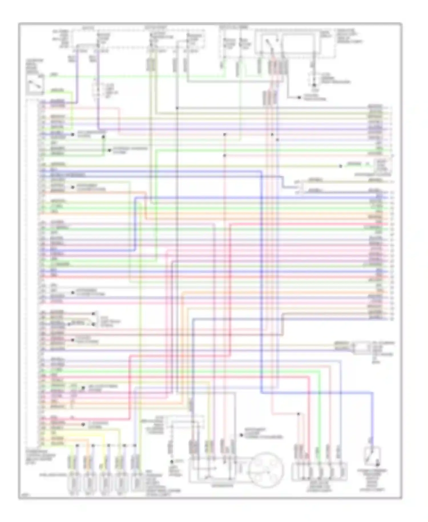 Protege Mazda BH (1994-1999): Wiring diagram engine performance 1.5ls (1 of 2)