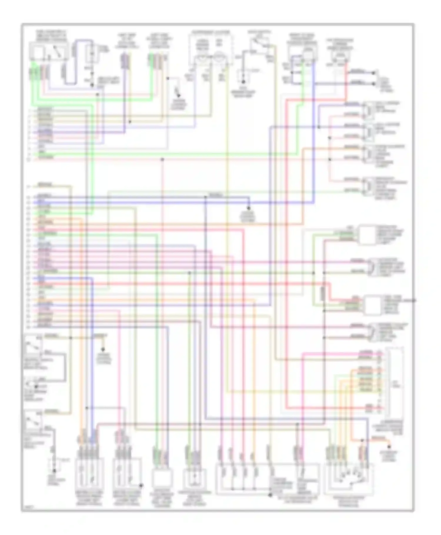 Protege Mazda BH (1994-1999): Wiring diagram engine performance 1.5ls (2 of 2)