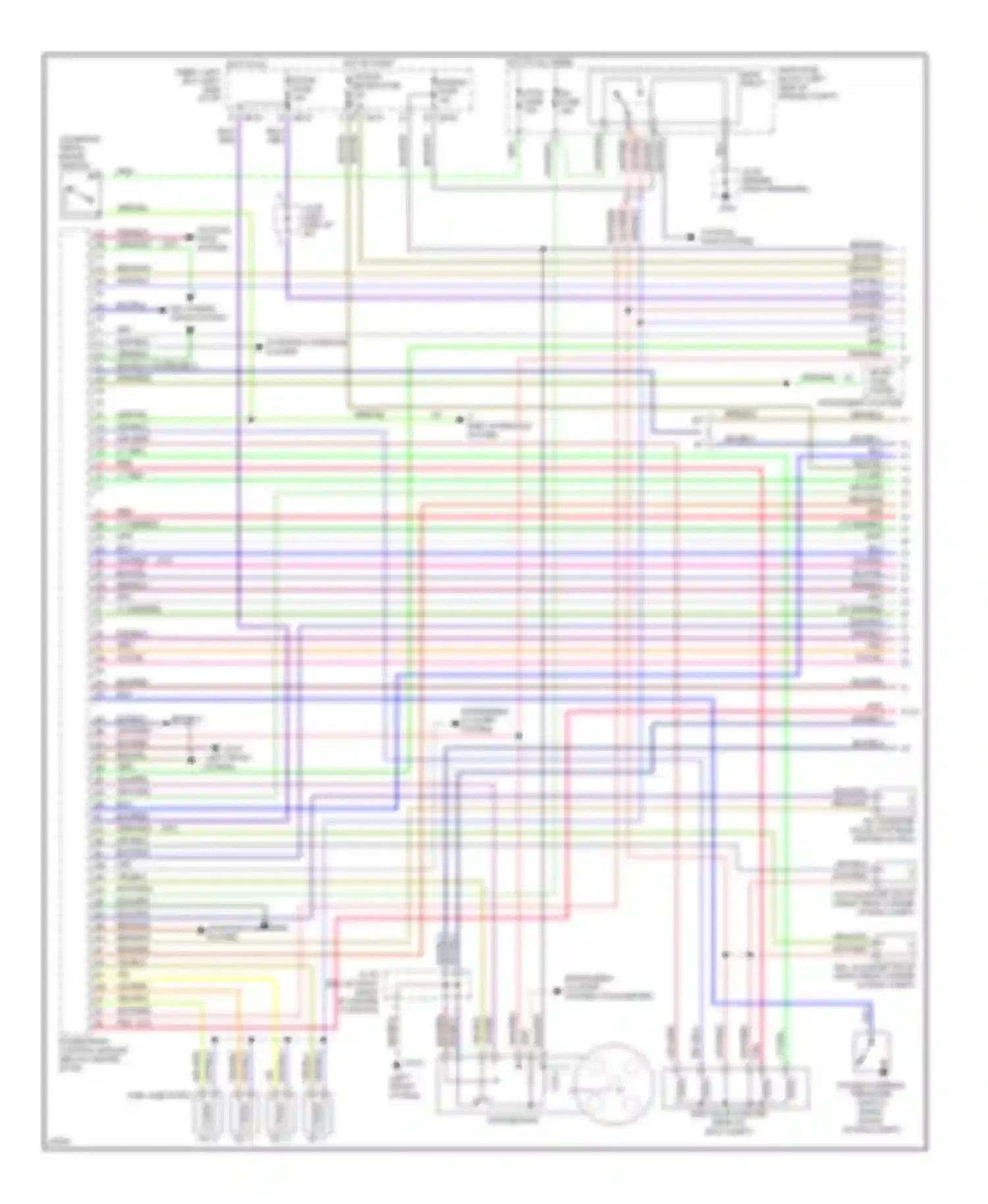 Protege Mazda BH (1994-1999): Wiring diagram engine performance 1.8ls (1 of 2)