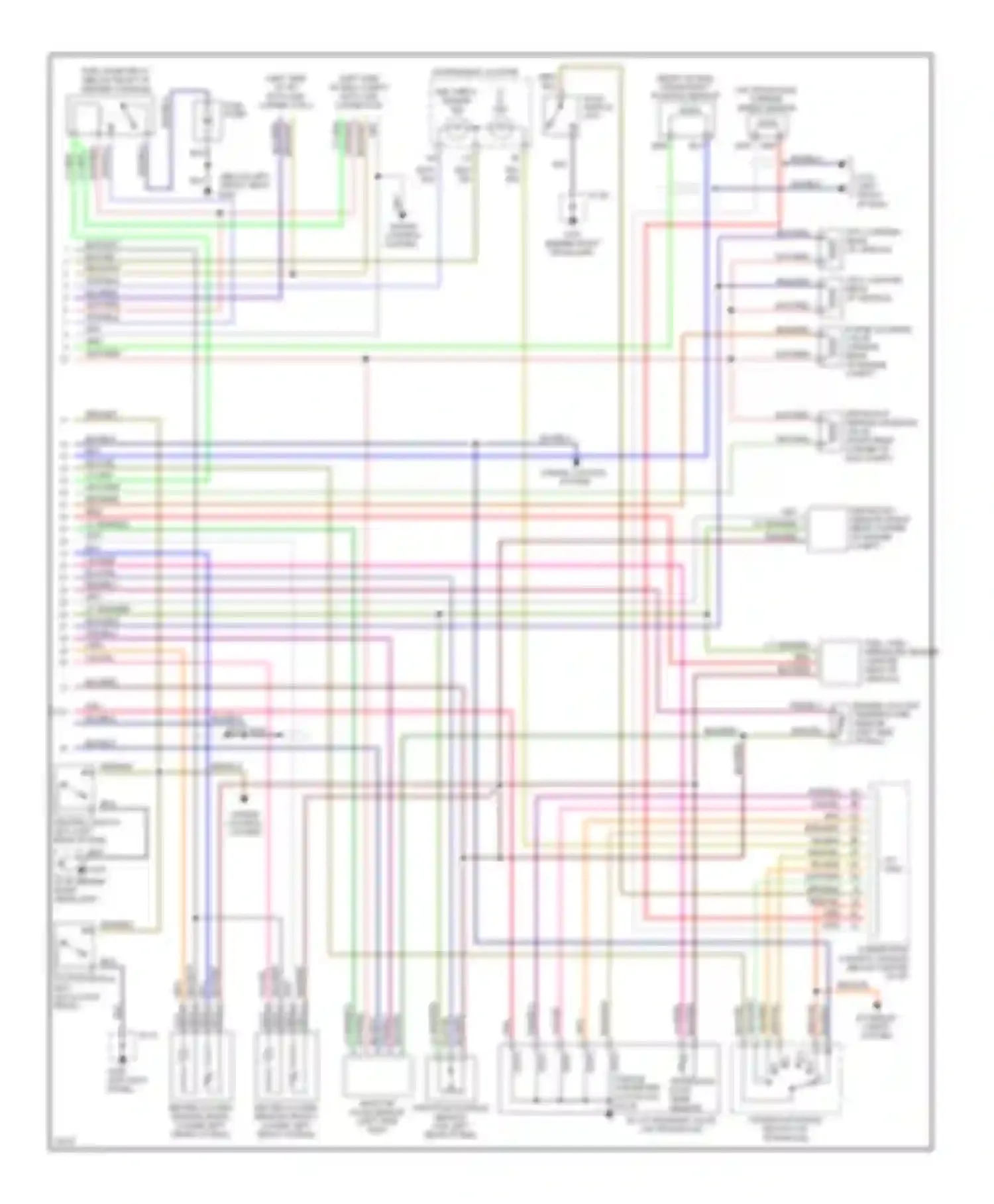 Protege Mazda BH (1994-1999): Wiring diagram engine performance 1.8ls (2 of 2)