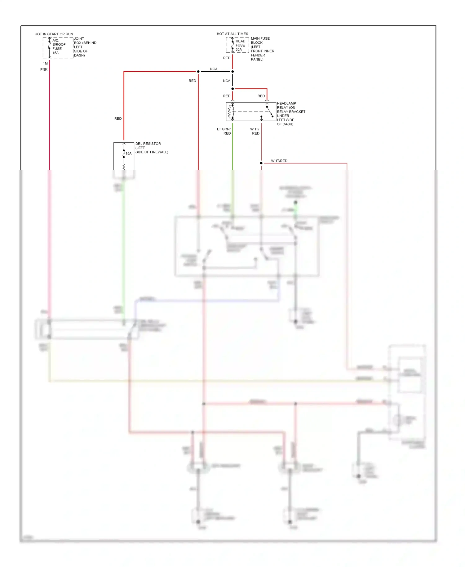 Mazda Protege BH (1994-1999) micro computer wiring diagram  (3 of 6)