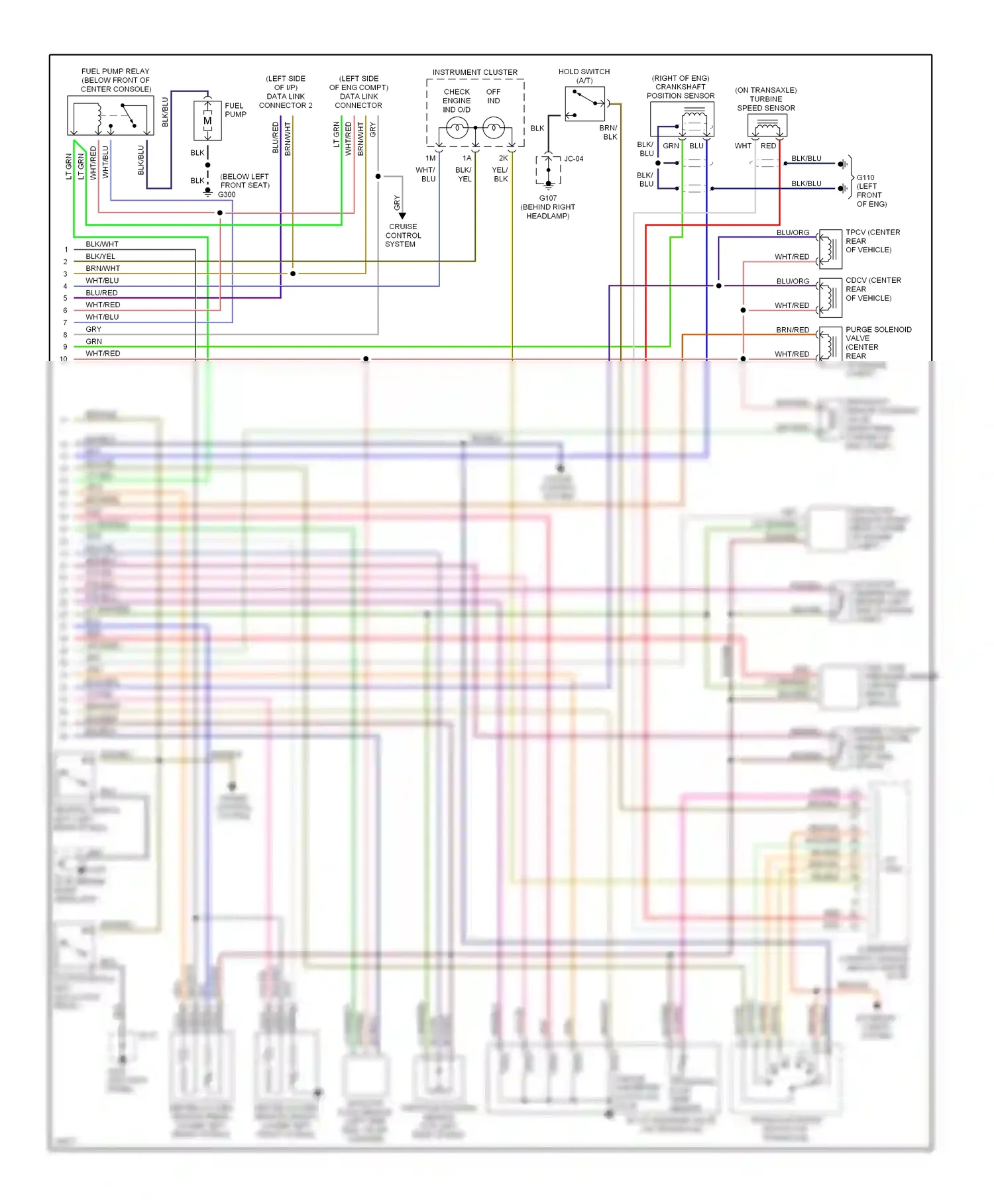 Mazda Protege BH (1994-1999) transaxle fluid temp sensor wiring diagram  (3 of 4)