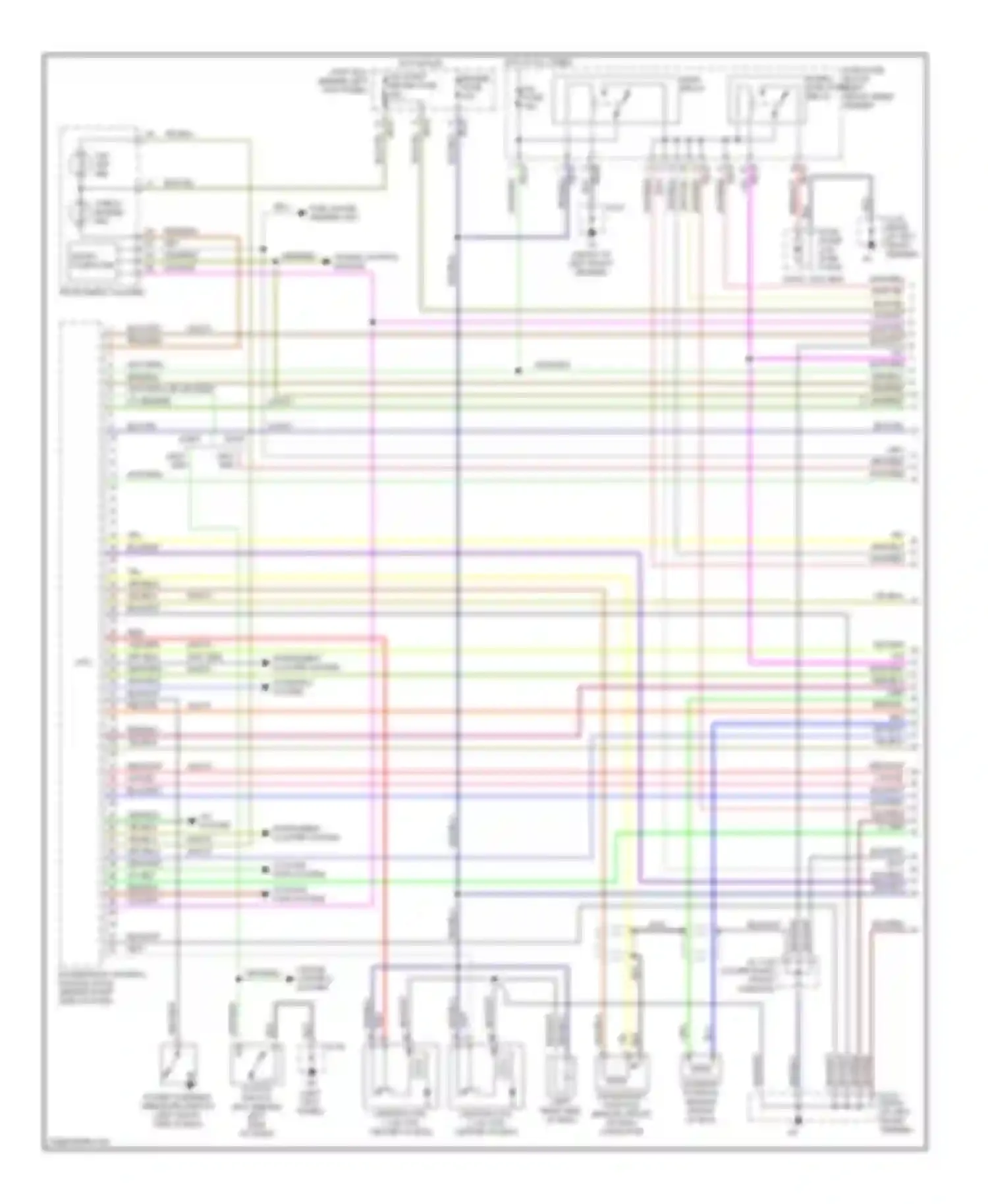 Protege Mazda BJ (1998-2004): Wiring diagram engine performance 2.0ls, early production (1 of 3)