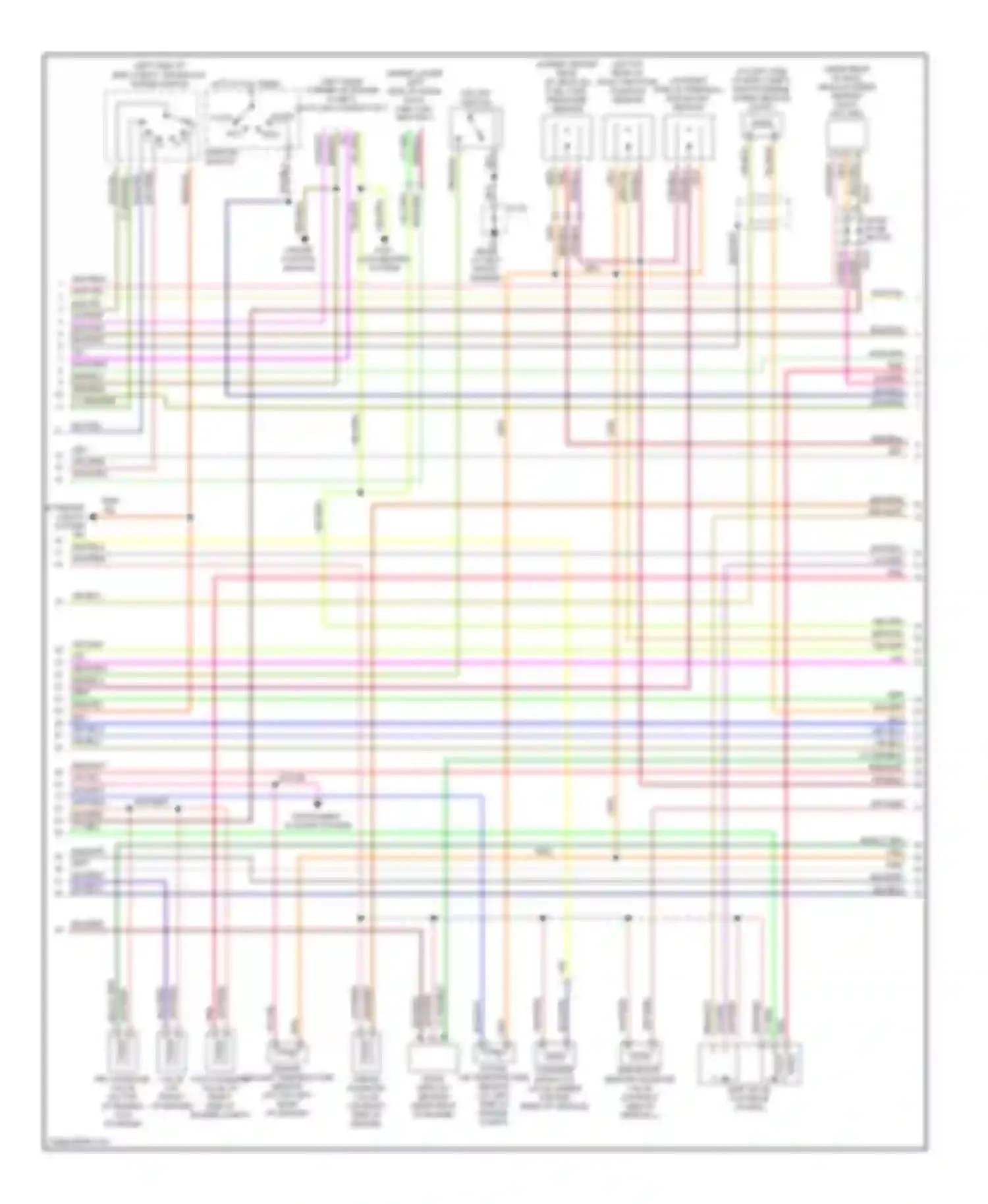 Protege Mazda BJ (1998-2004): Wiring diagram engine performance 2.0ls, early production (2 of 3)
