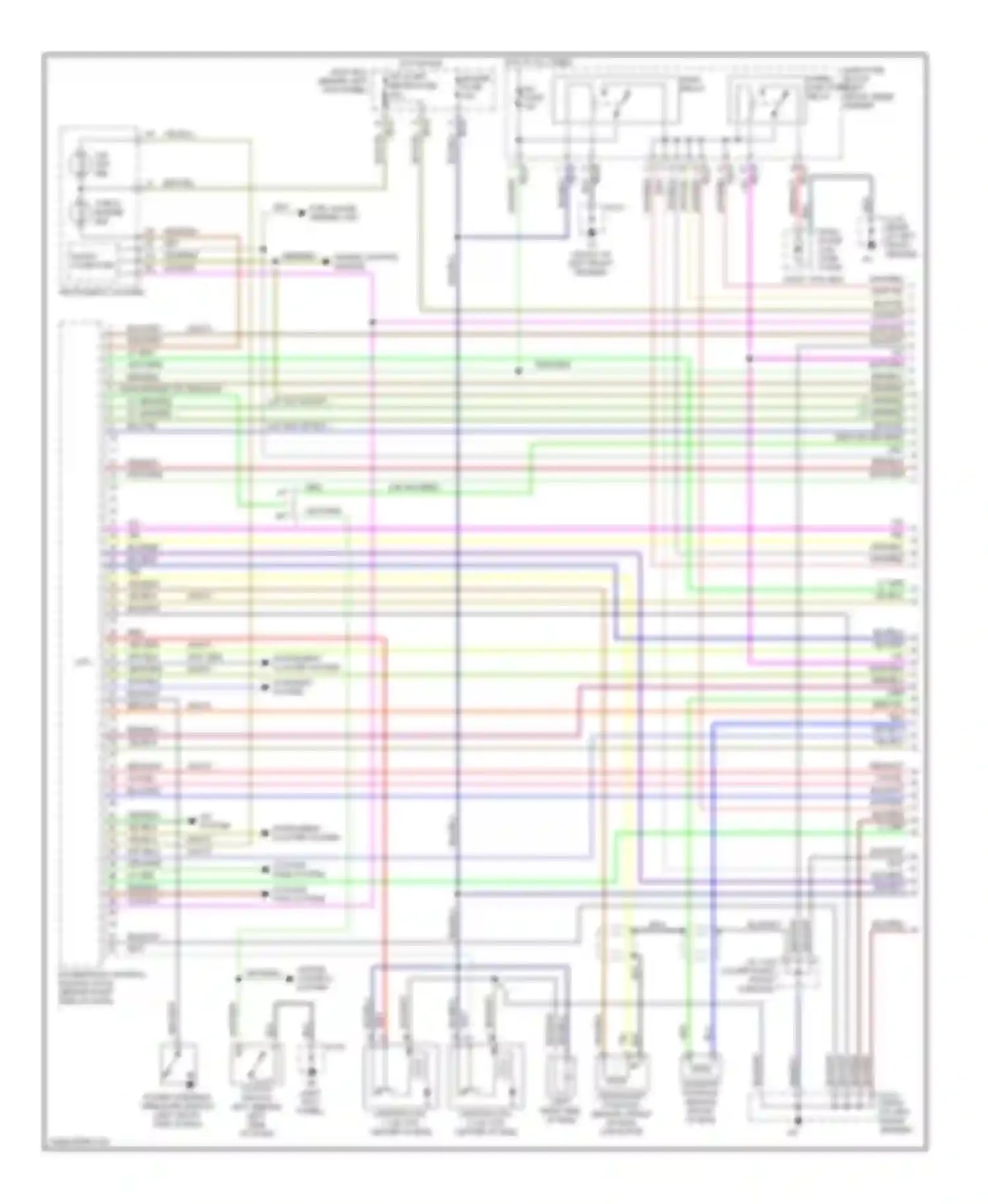 Protege Mazda BJ (1998-2004): Wiring diagram engine performance 2.0ls, late production (1 of 4)