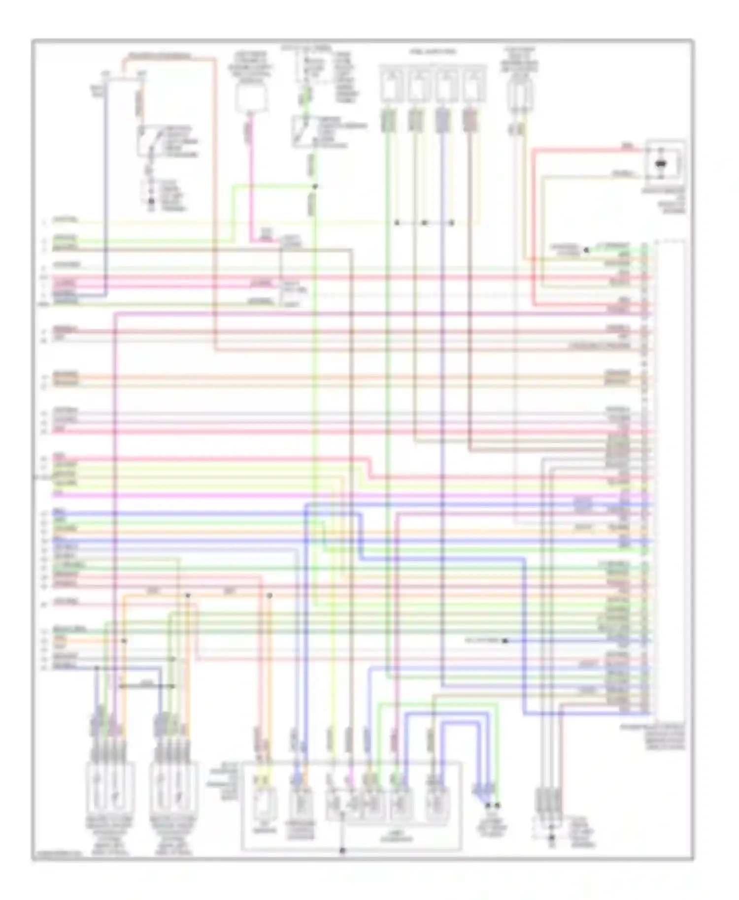 Protege Mazda BJ (1998-2004): Wiring diagram engine performance 2.0ls, late production (4 of 4)
