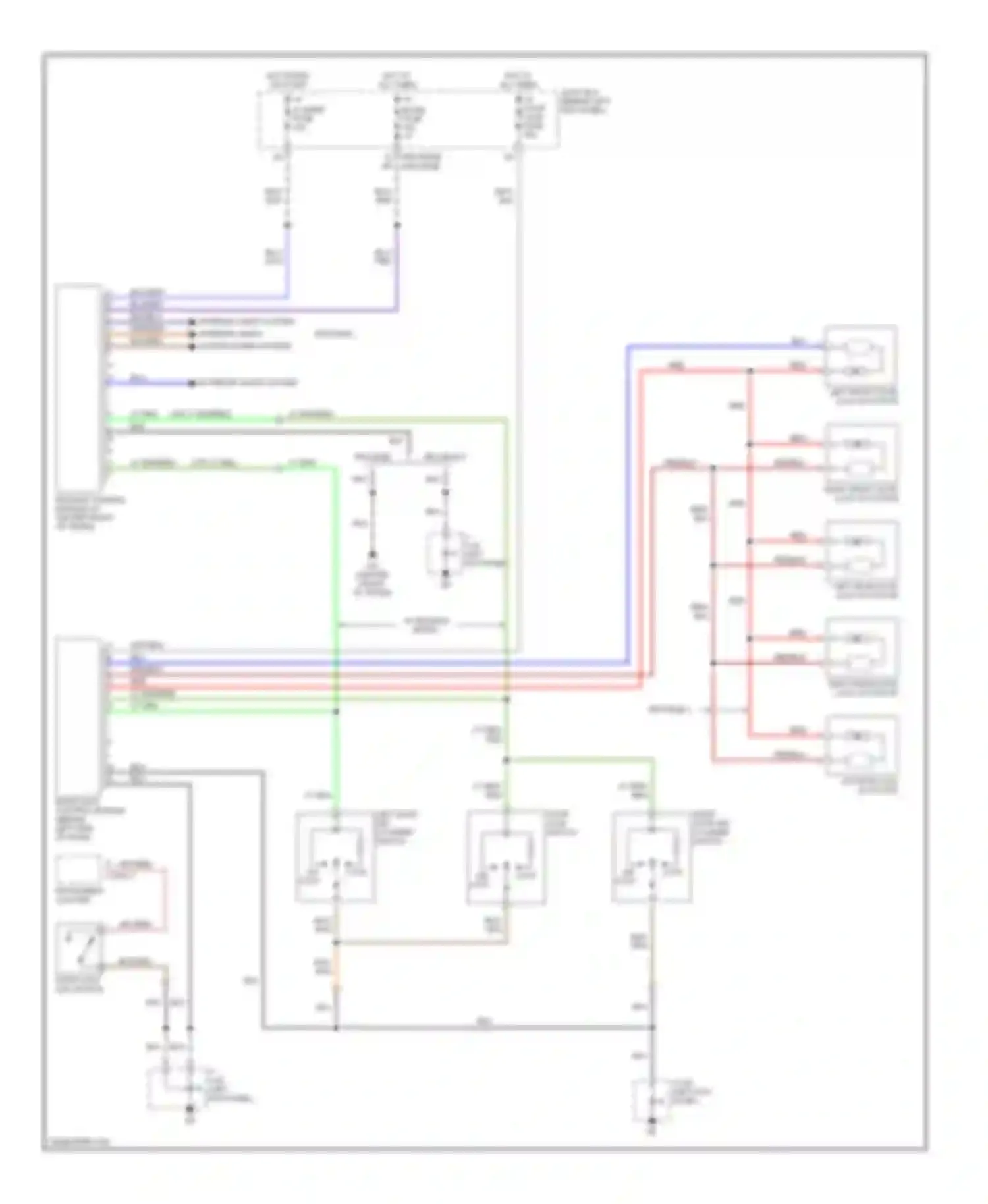 Protege Mazda BJ (1998-2004): Door lock & keyless entry circuit