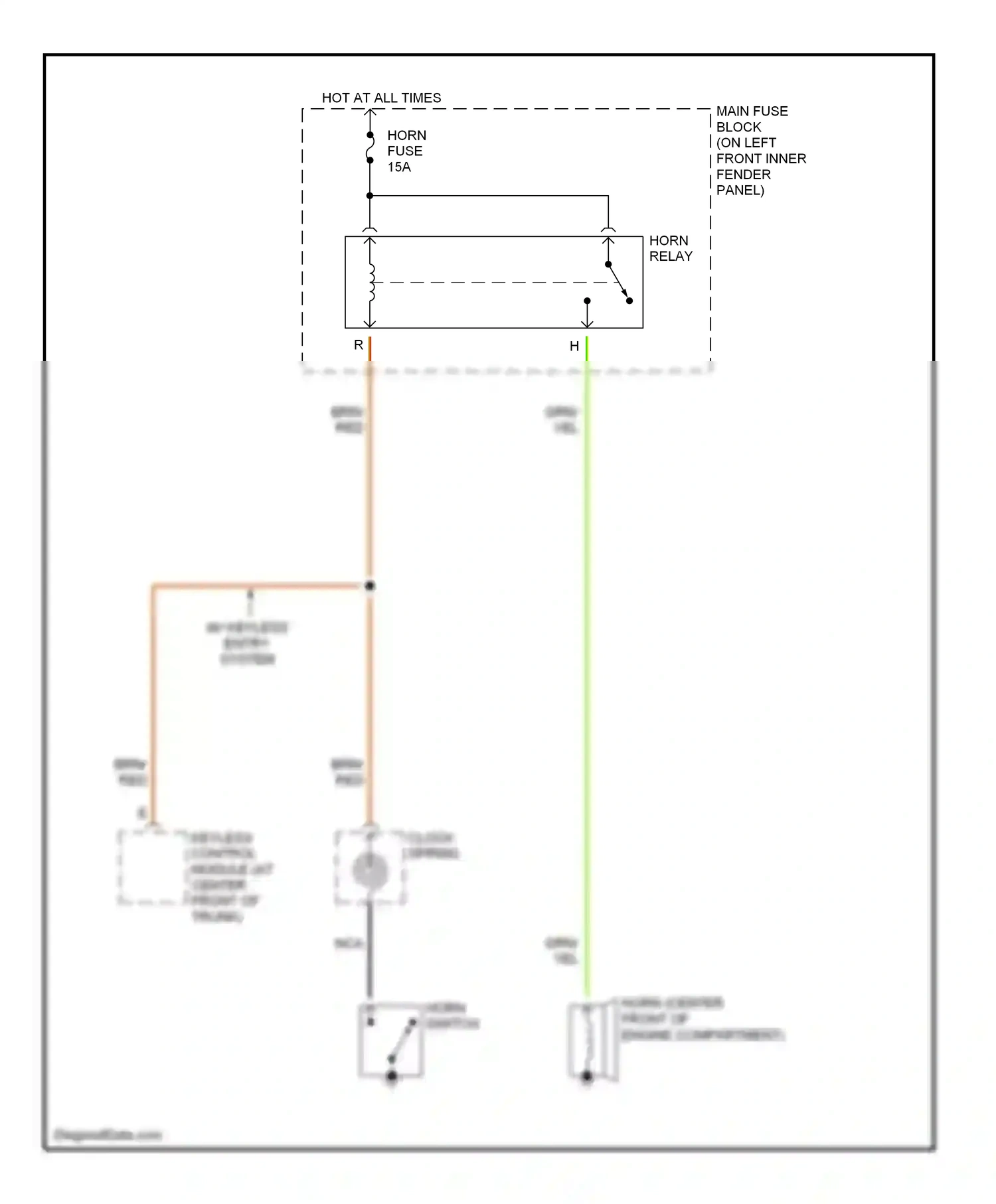 Mazda Protege BJ (1998-2004) clock- spring wiring diagram  (2 of 3)