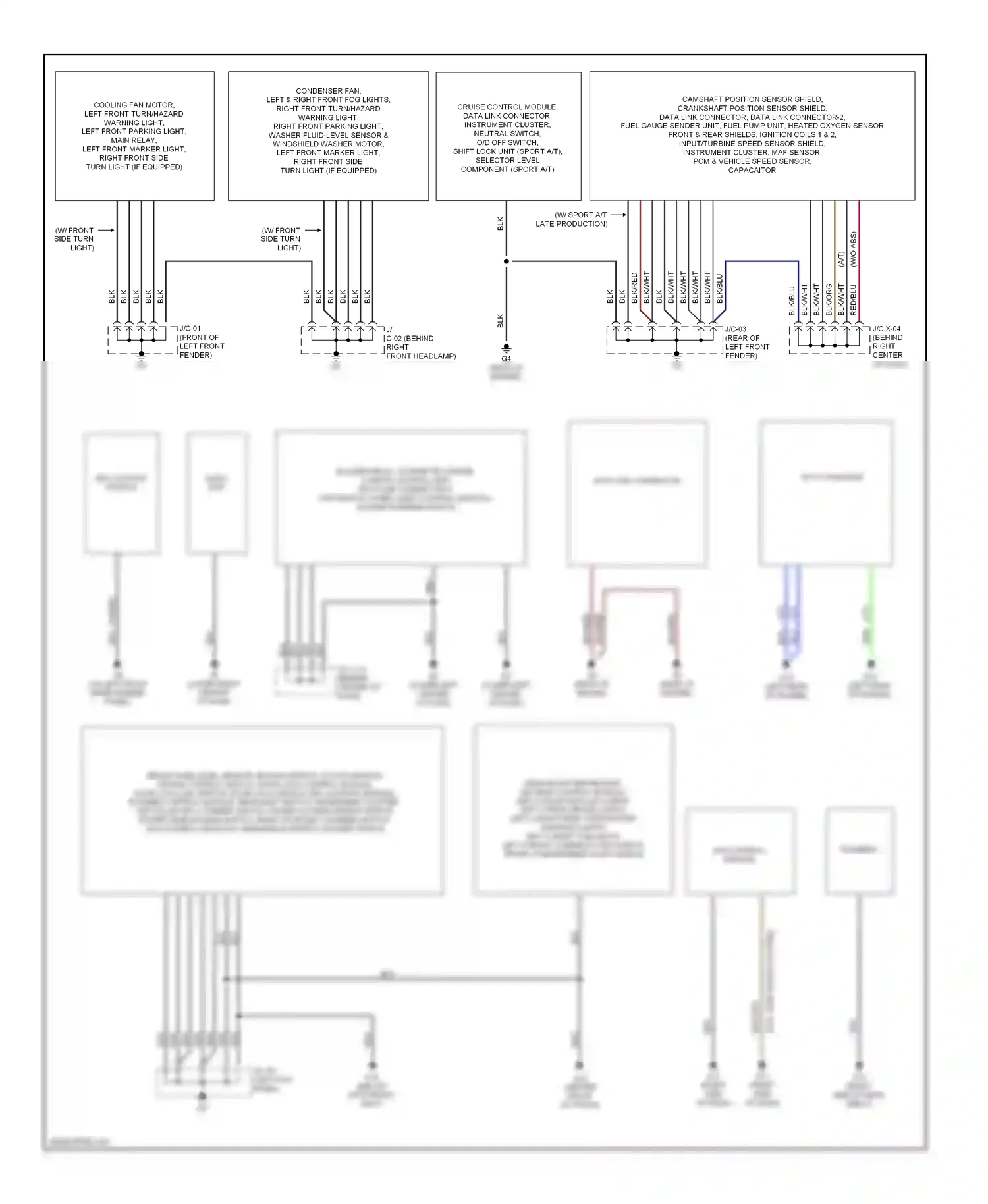 Mazda Protege BJ (1998-2004) data link connector wiring diagram  (1 of 1)