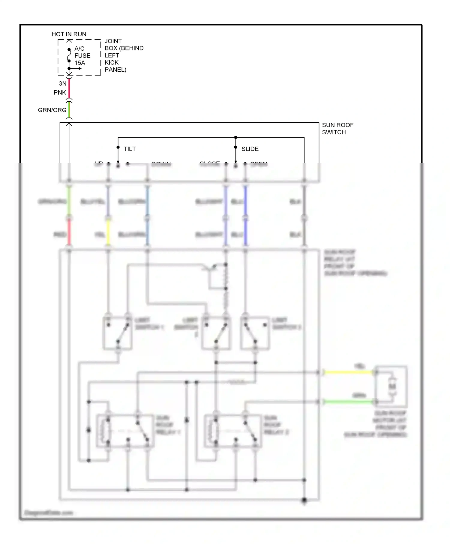 Mazda Protege BJ (1998-2004) down wiring diagram  (1 of 1)