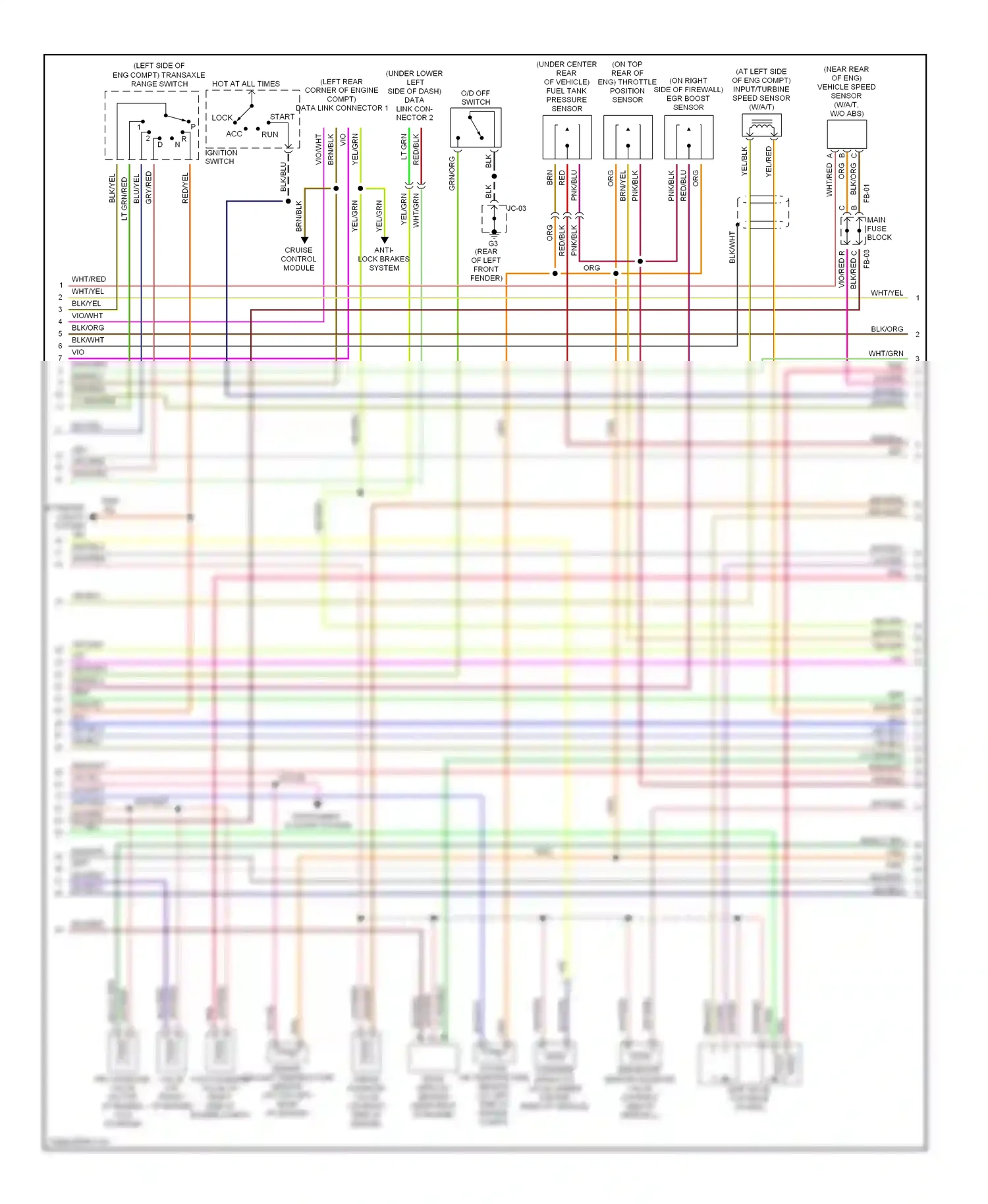 Mazda Protege BJ (1998-2004) ignition switch wiring diagram  (4 of 5)