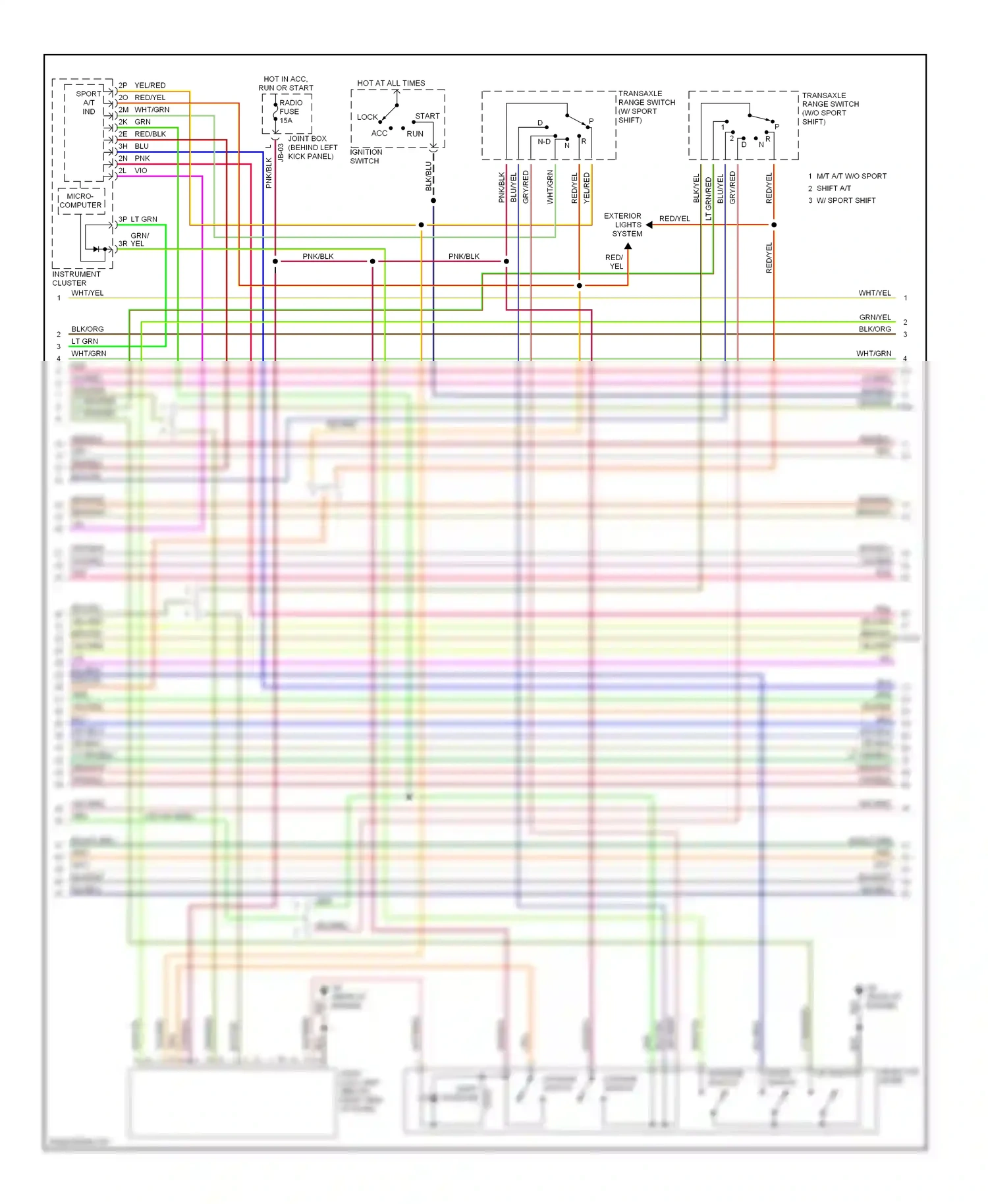 Mazda Protege BJ (1998-2004) micro computer wiring diagram  (6 of 6)
