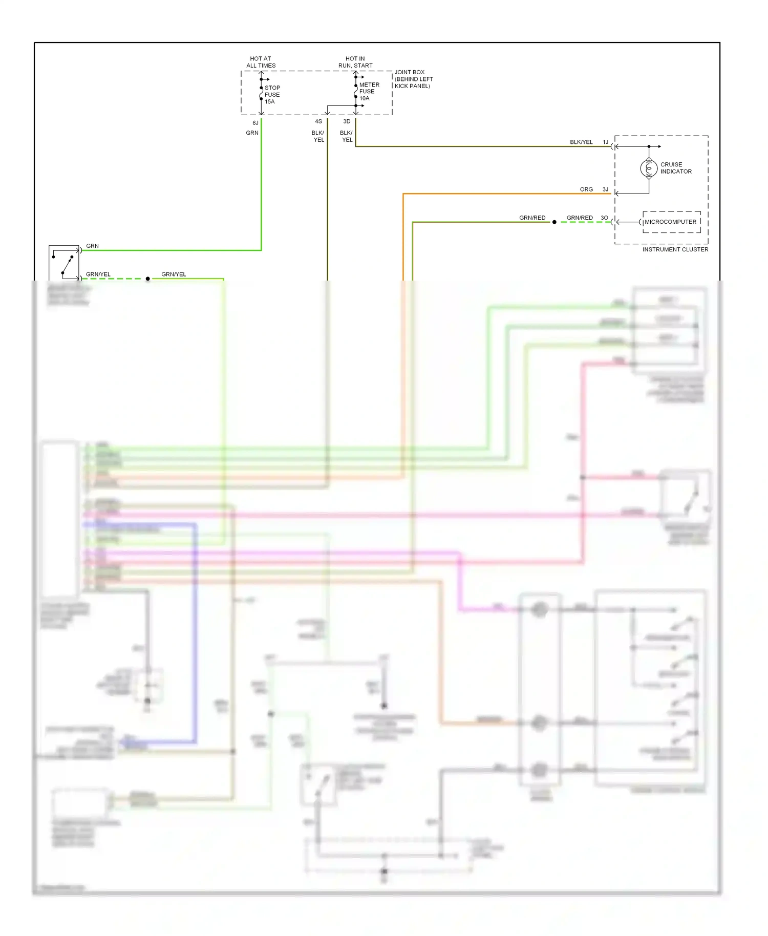Mazda Protege BJ (1998-2004) microcomputer wiring diagram  (2 of 2)