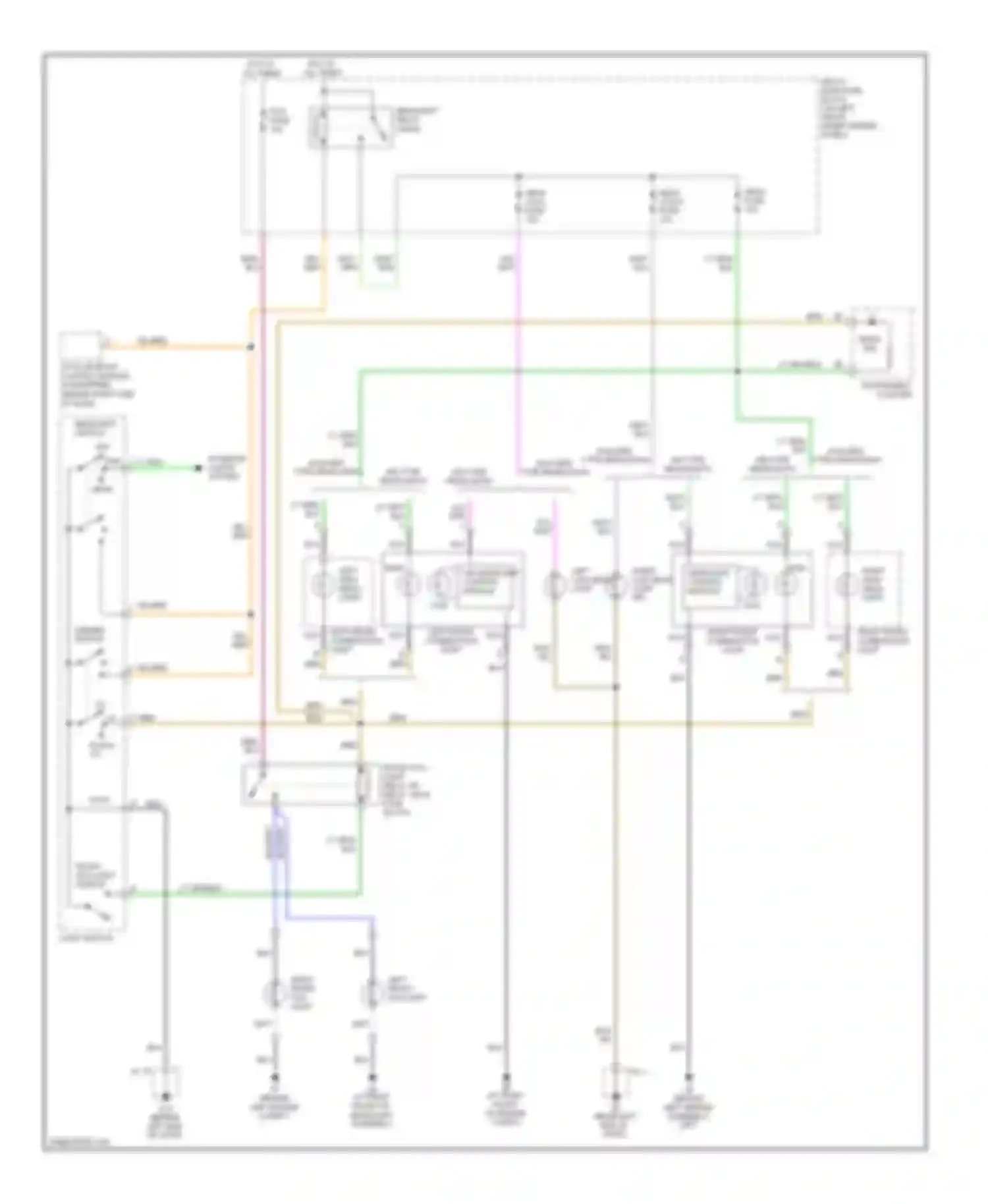 RX-8 Mazda I facelift (2008-2012): Headlamps circuit, without drl