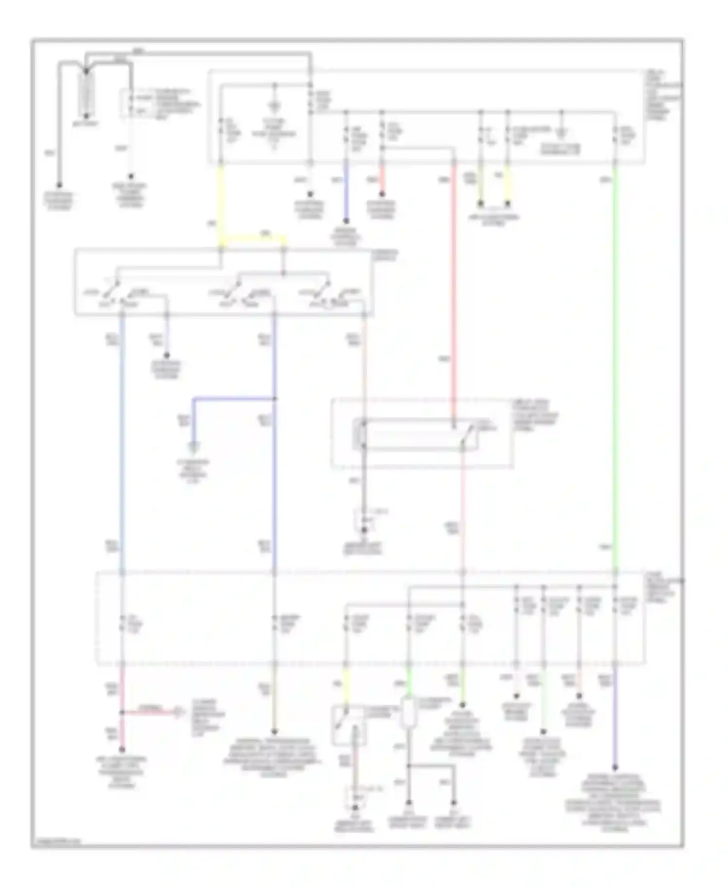 RX-8 Mazda I facelift (2008-2012): Power distribution circuit (1 of 2)