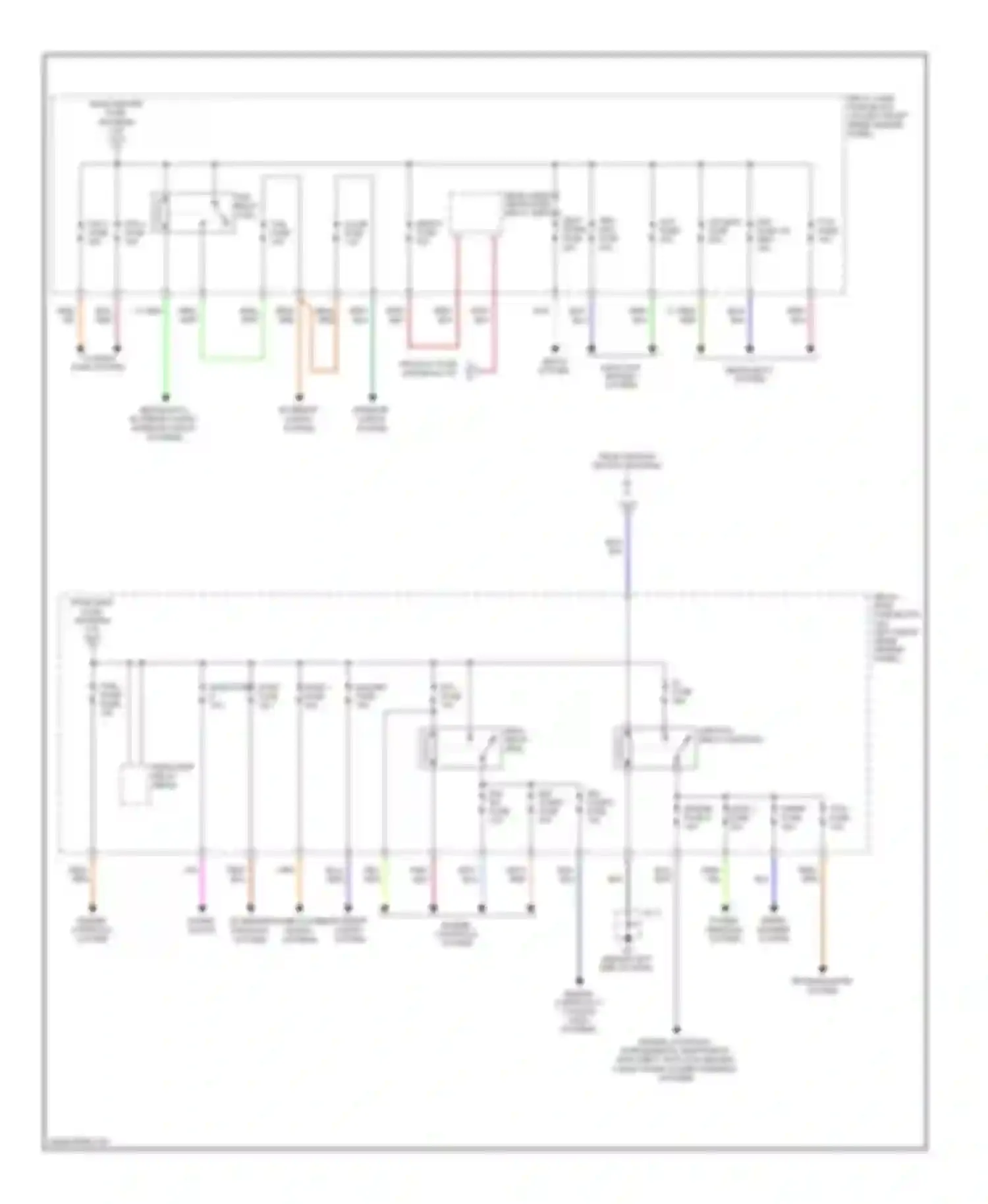RX-8 Mazda I facelift (2008-2012): Power distribution circuit (2 of 2)