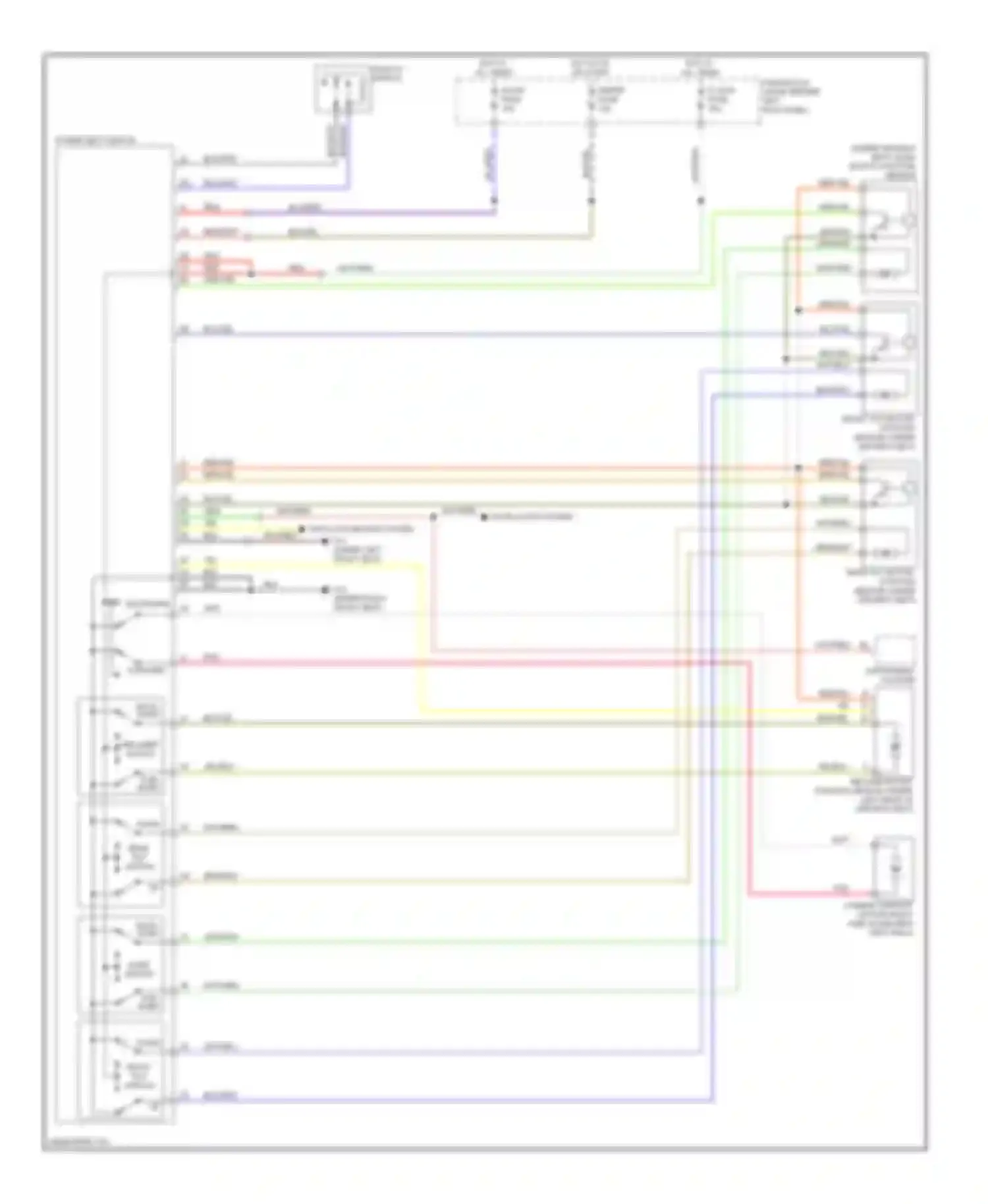 RX-8 Mazda I facelift (2008-2012): Power seat circuit