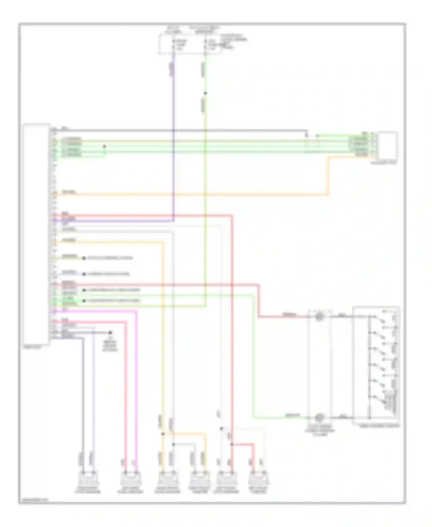 RX-8 Mazda I facelift (2008-2012): Radio circuit, without bose