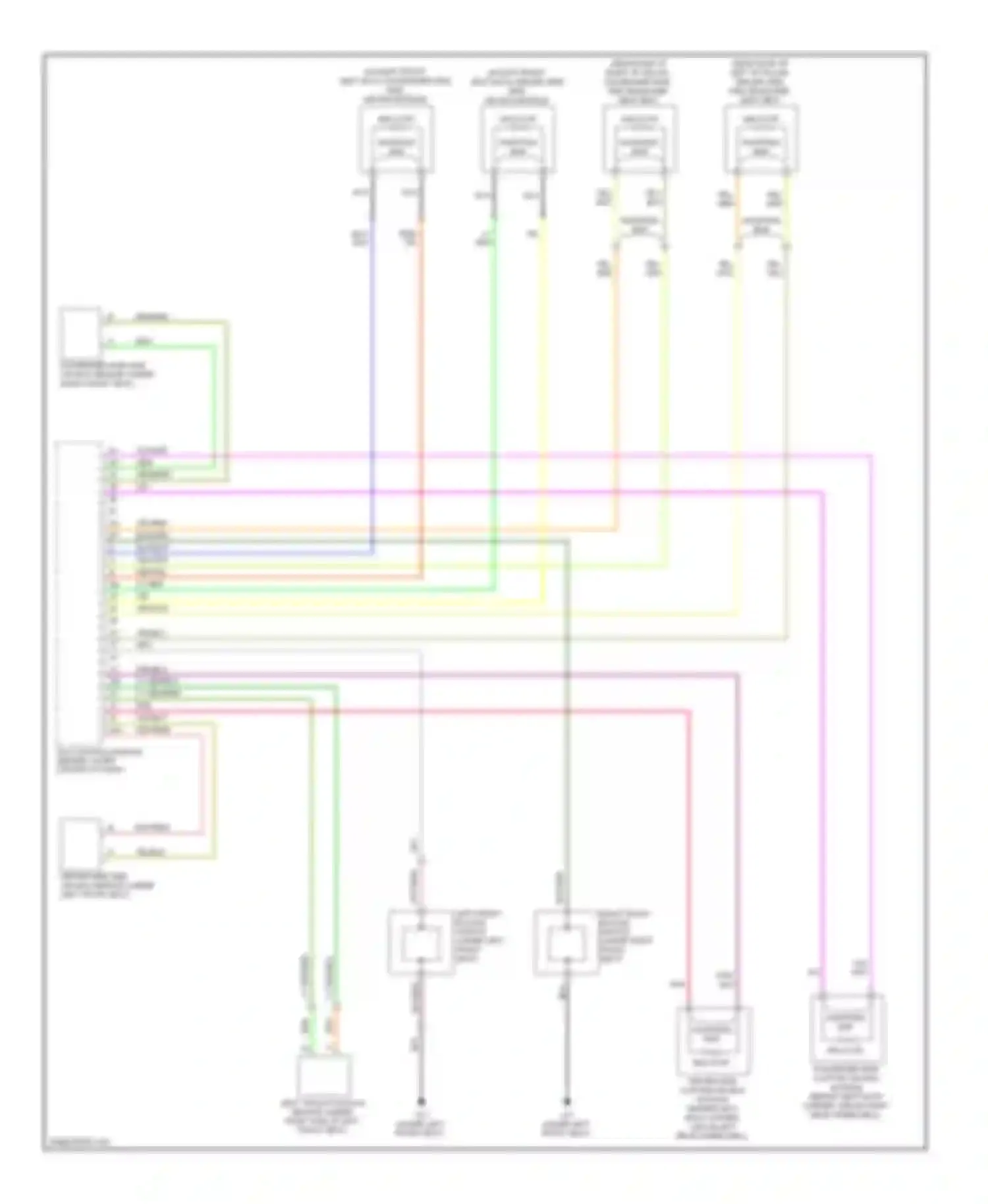 RX-8 Mazda I facelift (2008-2012): Supplemental restraints circuit (1 of 2)