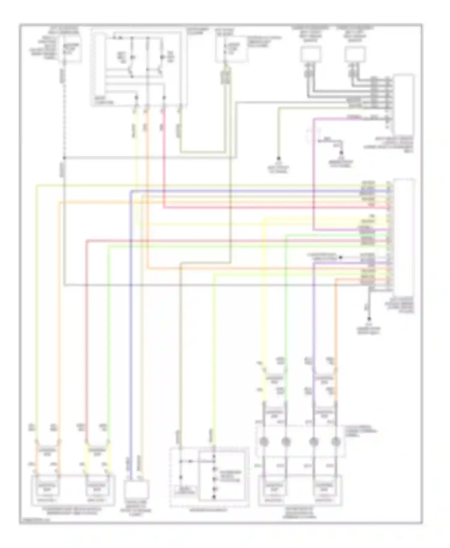 RX-8 Mazda I facelift (2008-2012): Supplemental restraints circuit (2 of 2)