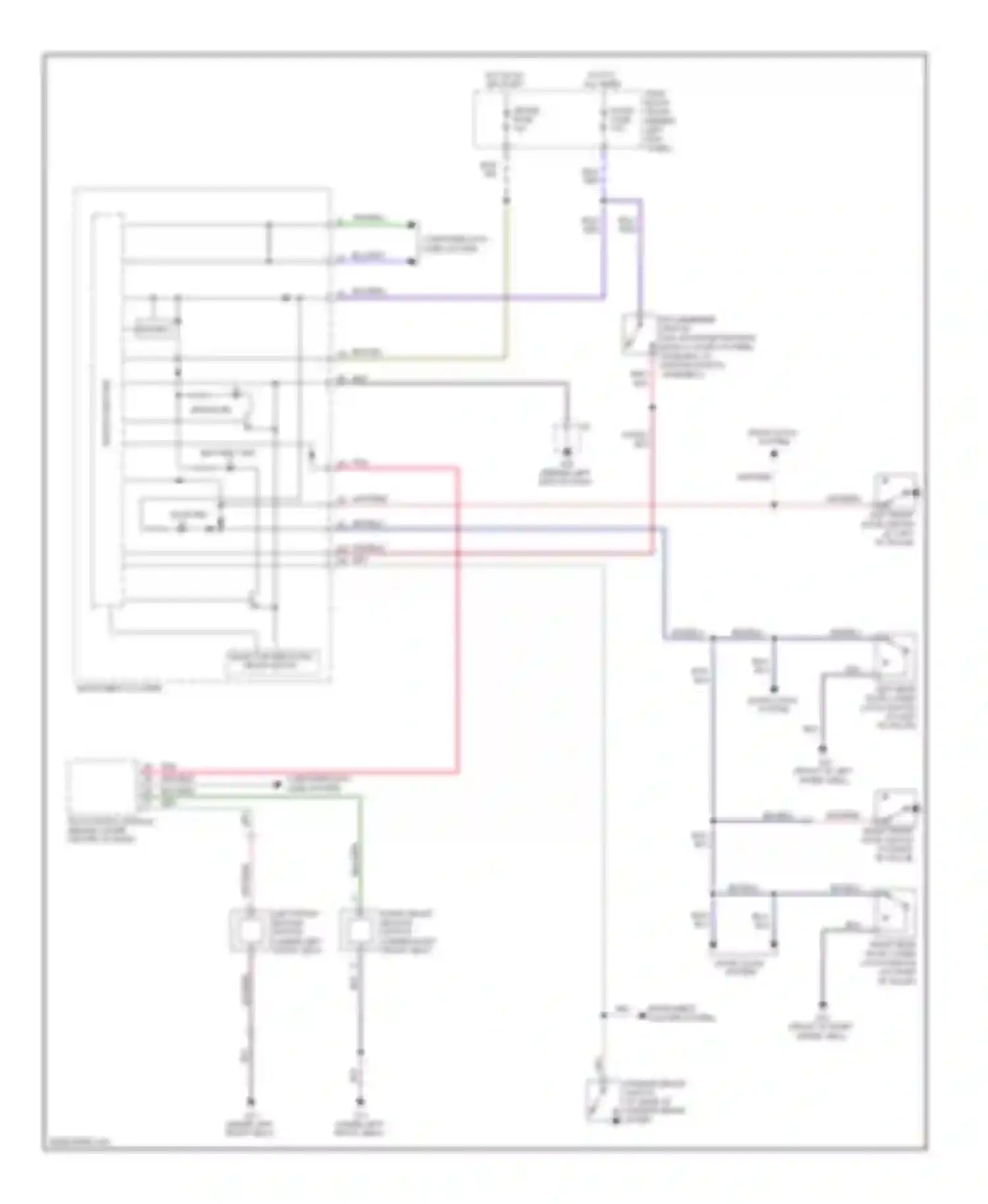 RX-8 Mazda I facelift (2008-2012): Chime circuit