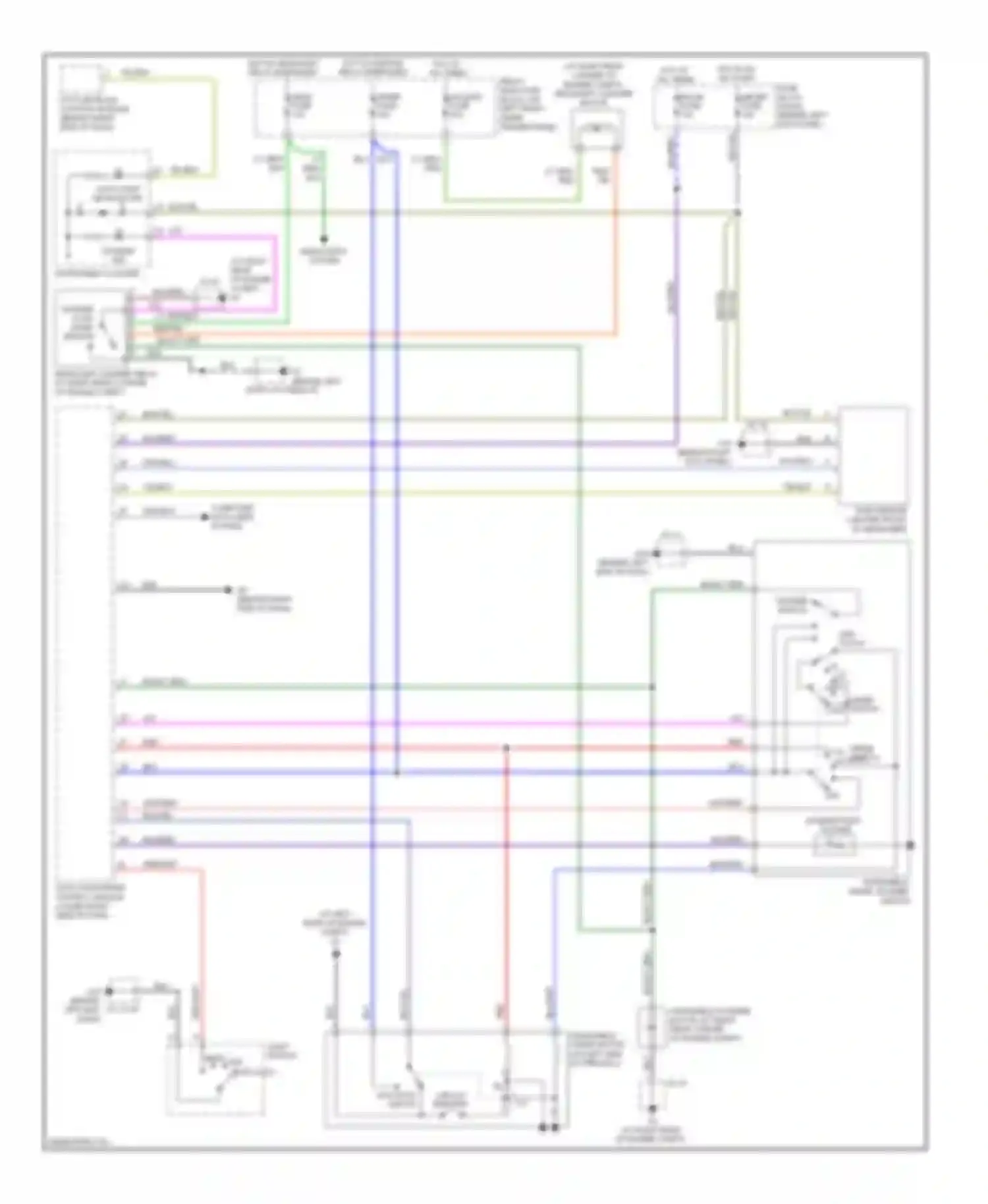RX-8 Mazda I facelift (2008-2012): Wiper/washer circuit, with auto wiper system