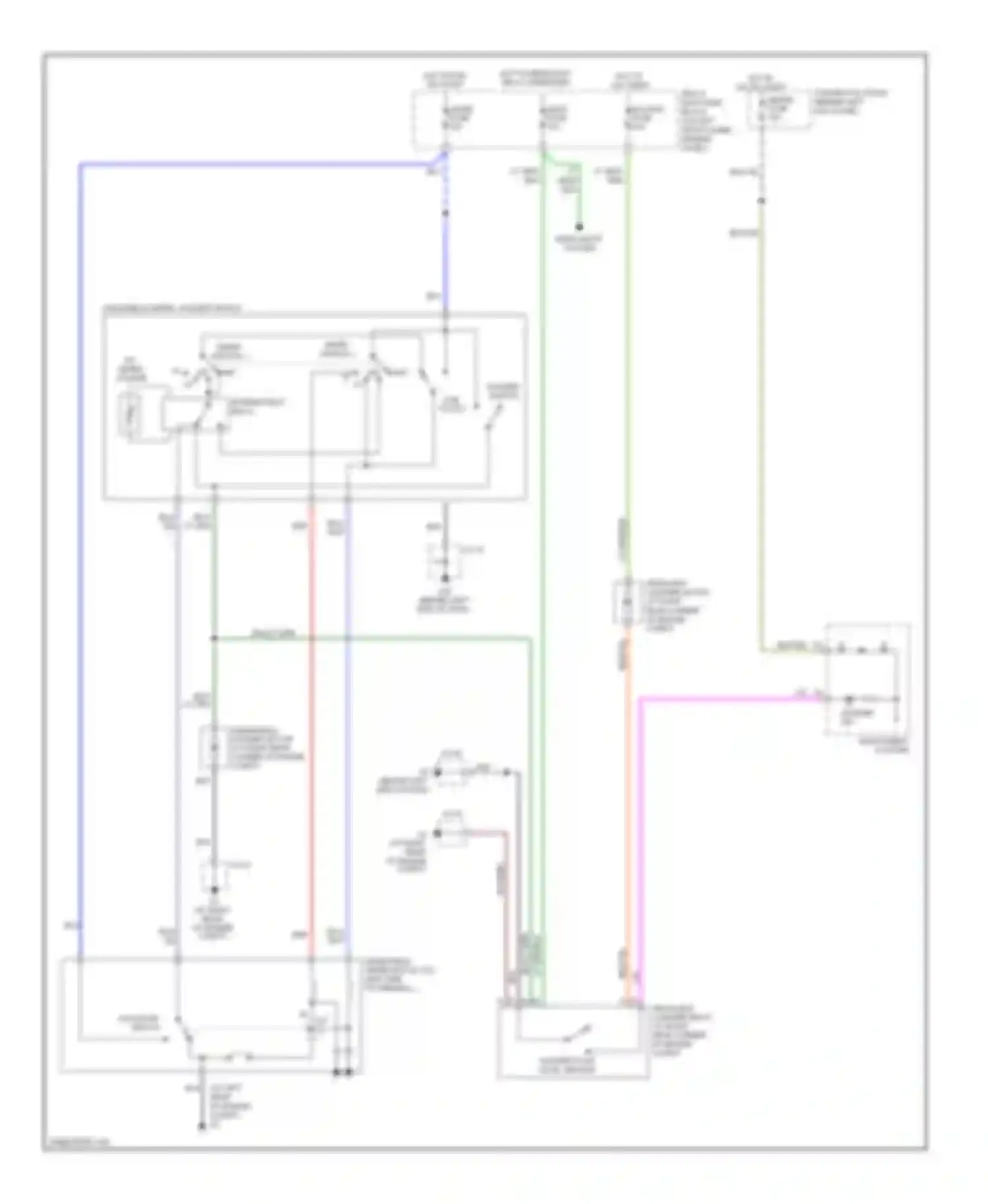 RX-8 Mazda I facelift (2008-2012): Wiper/washer circuit, without auto wiper system