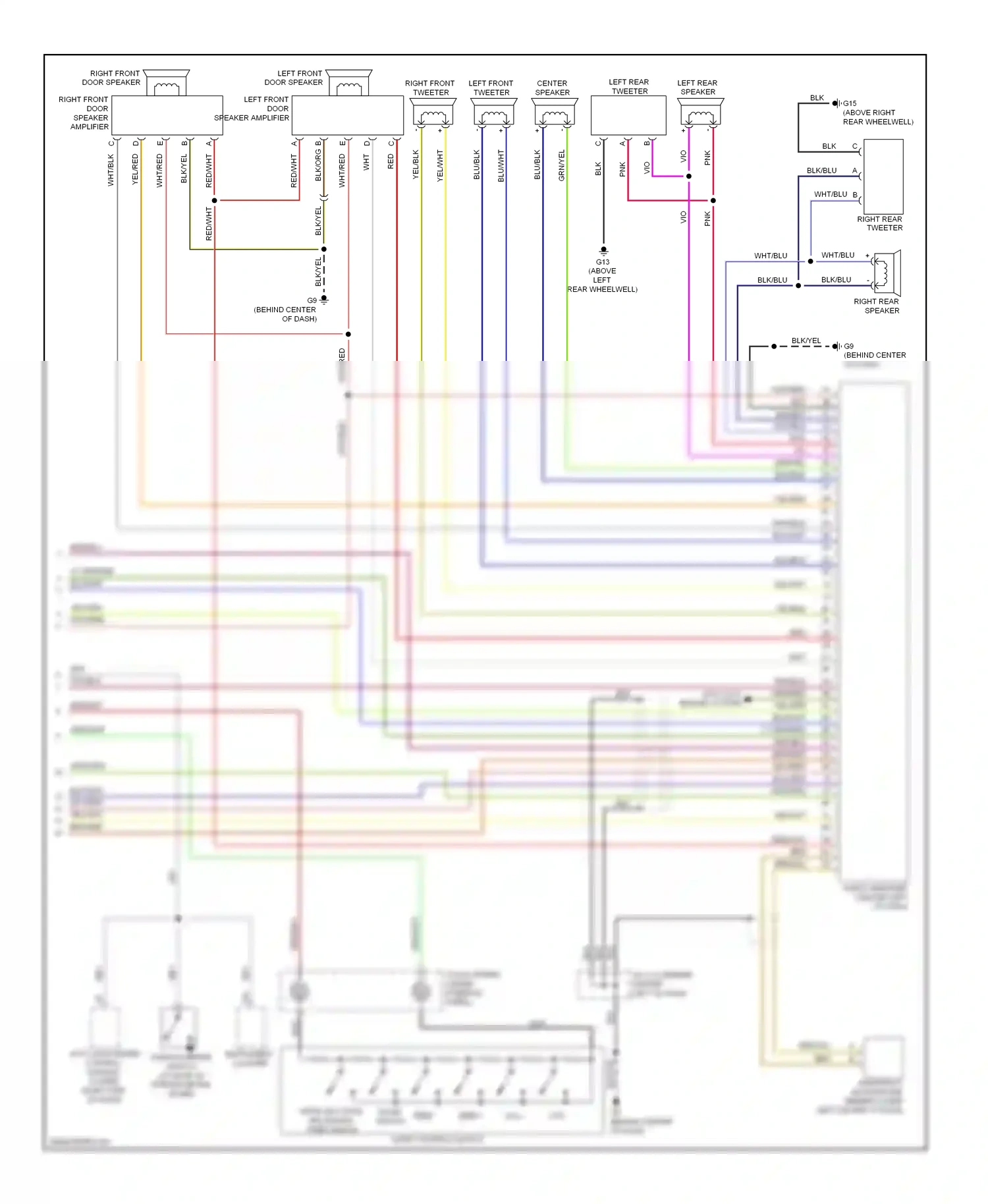 Mazda RX-8 I facelift (2008-2012) audio control switch wiring diagram  (1 of 4)