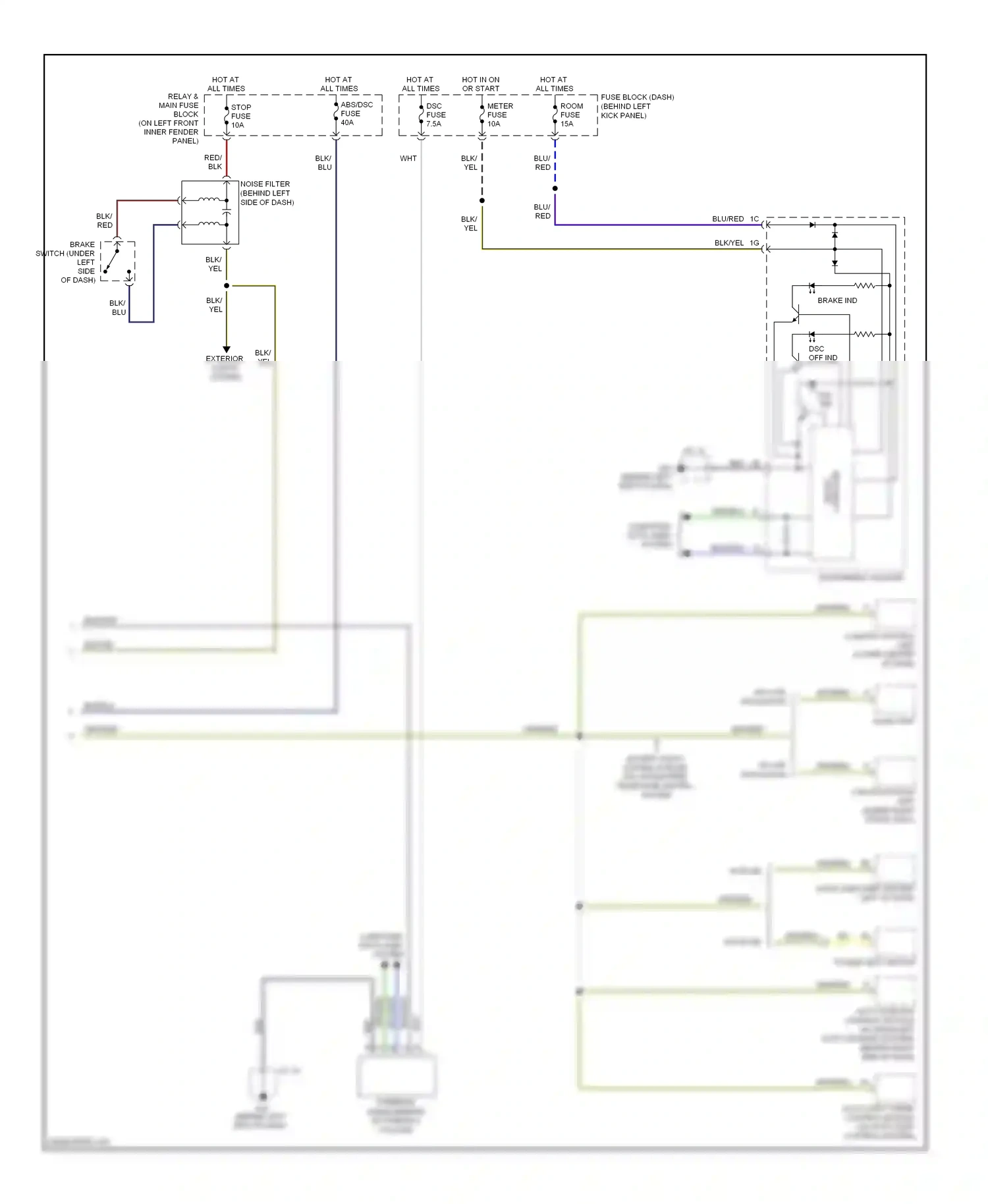 Mazda RX-8 I facelift (2008-2012) auto leveling control module (w/ headlight wiring diagram  (1 of 1)