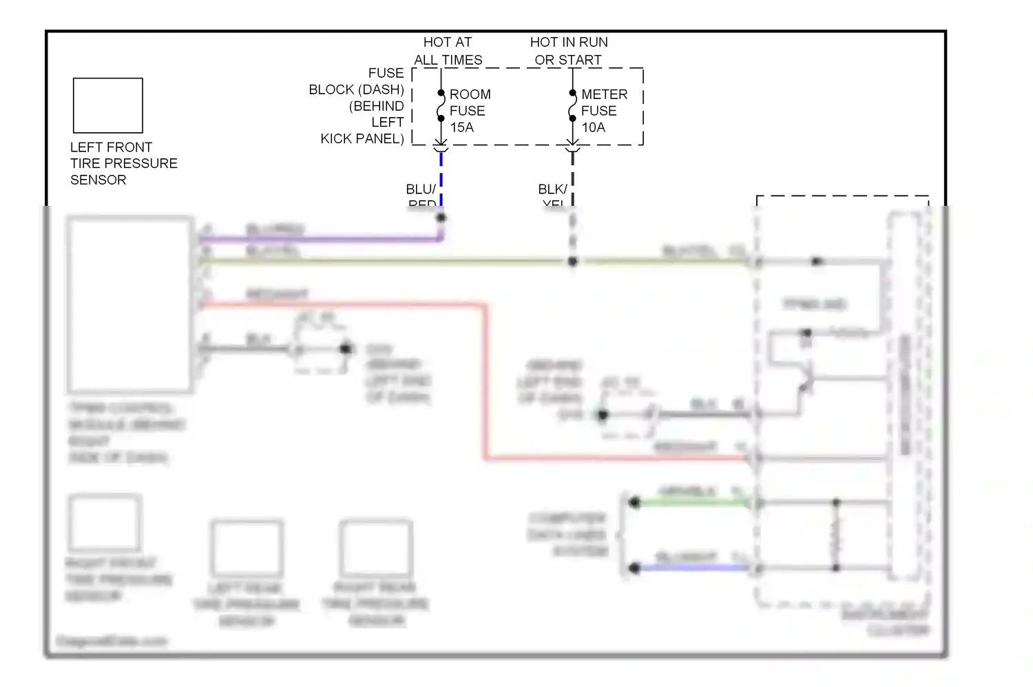 Mazda RX-8 I facelift (2008-2012) computer data lines system wiring diagram  (27 of 30)