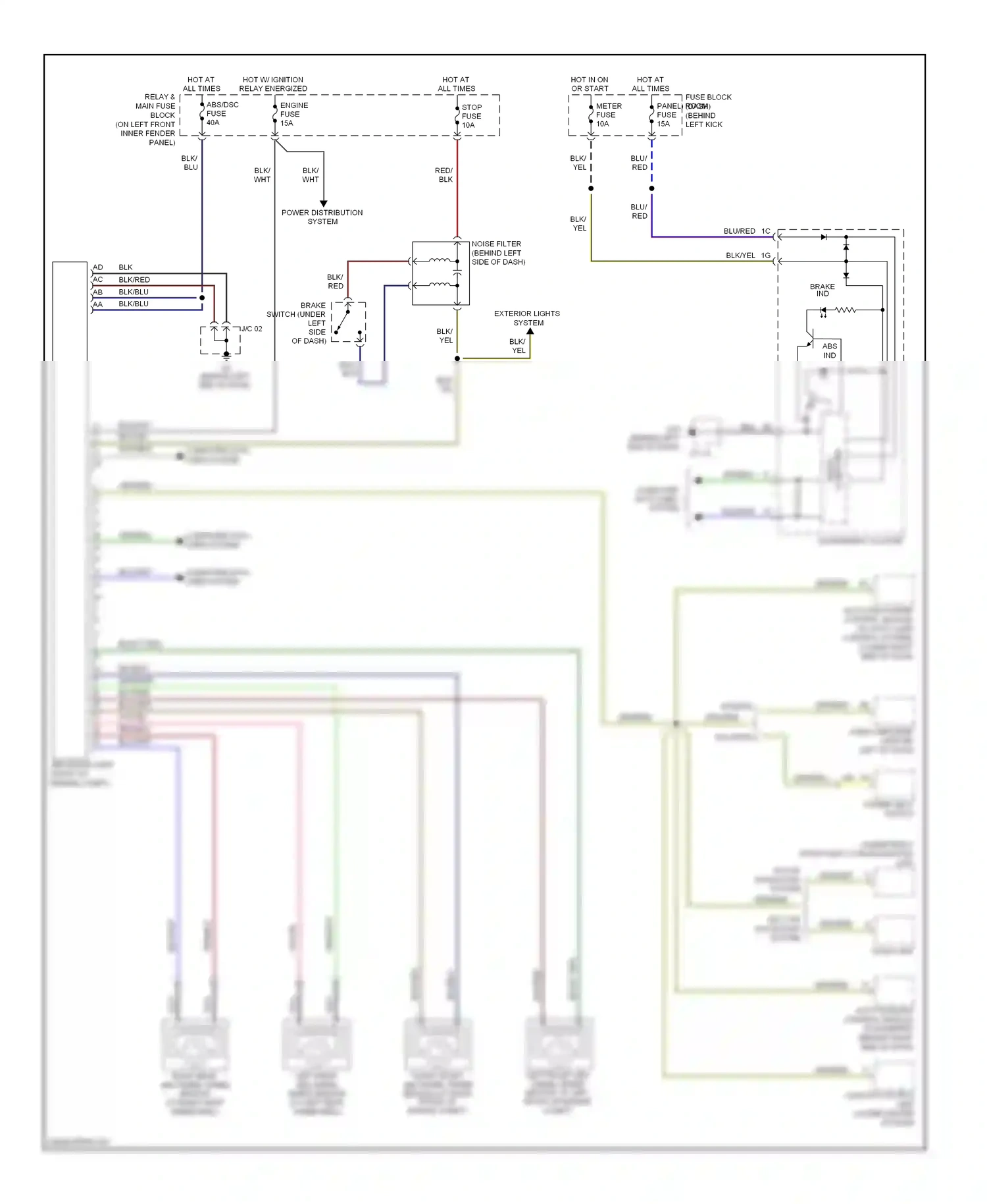 Mazda RX-8 I facelift (2008-2012) computer wiring diagram  (2 of 3)