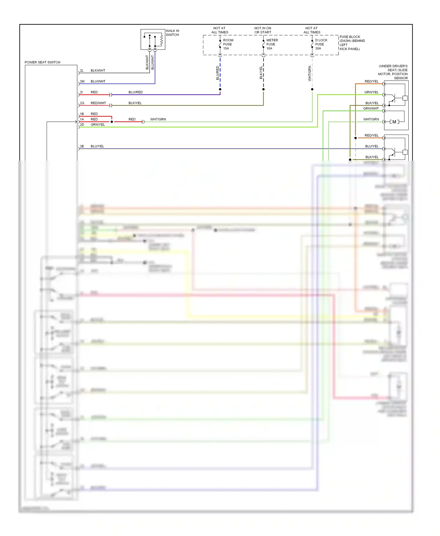 Mazda RX-8 I facelift (2008-2012) down wiring diagram  (2 of 3)
