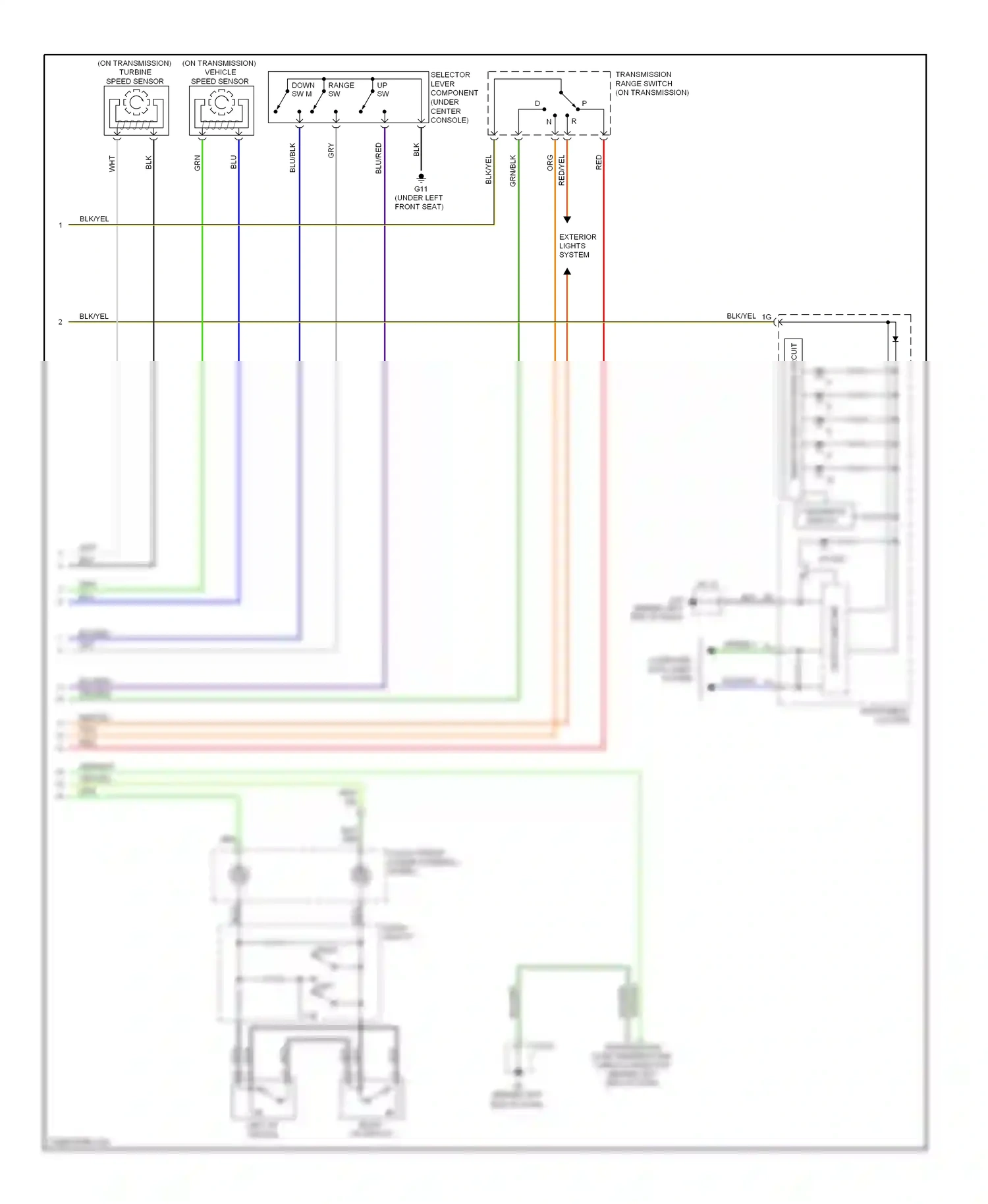 Mazda RX-8 I facelift (2008-2012) microcomputer wiring diagram  (9 of 10)