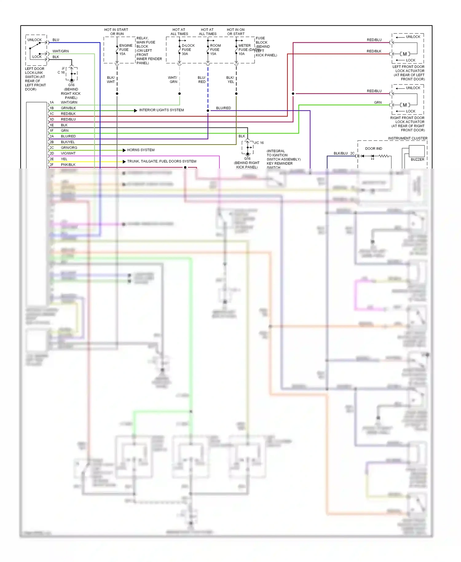 Mazda RX-8 I facelift (2008-2012) security ind wiring diagram  (2 of 5)