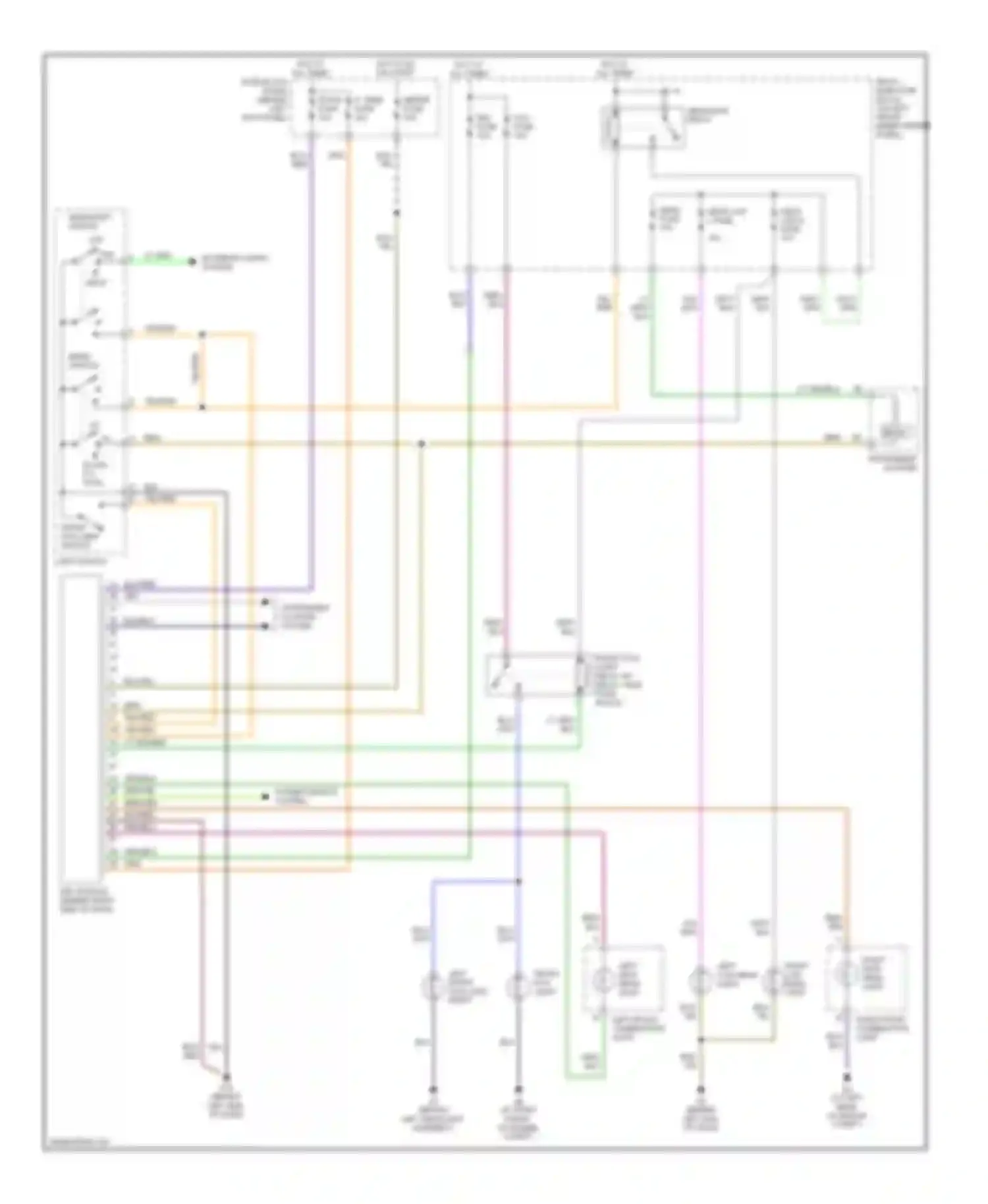 RX-8 Mazda I (2003-2008): Headlamp control circuit, with drl, without hid