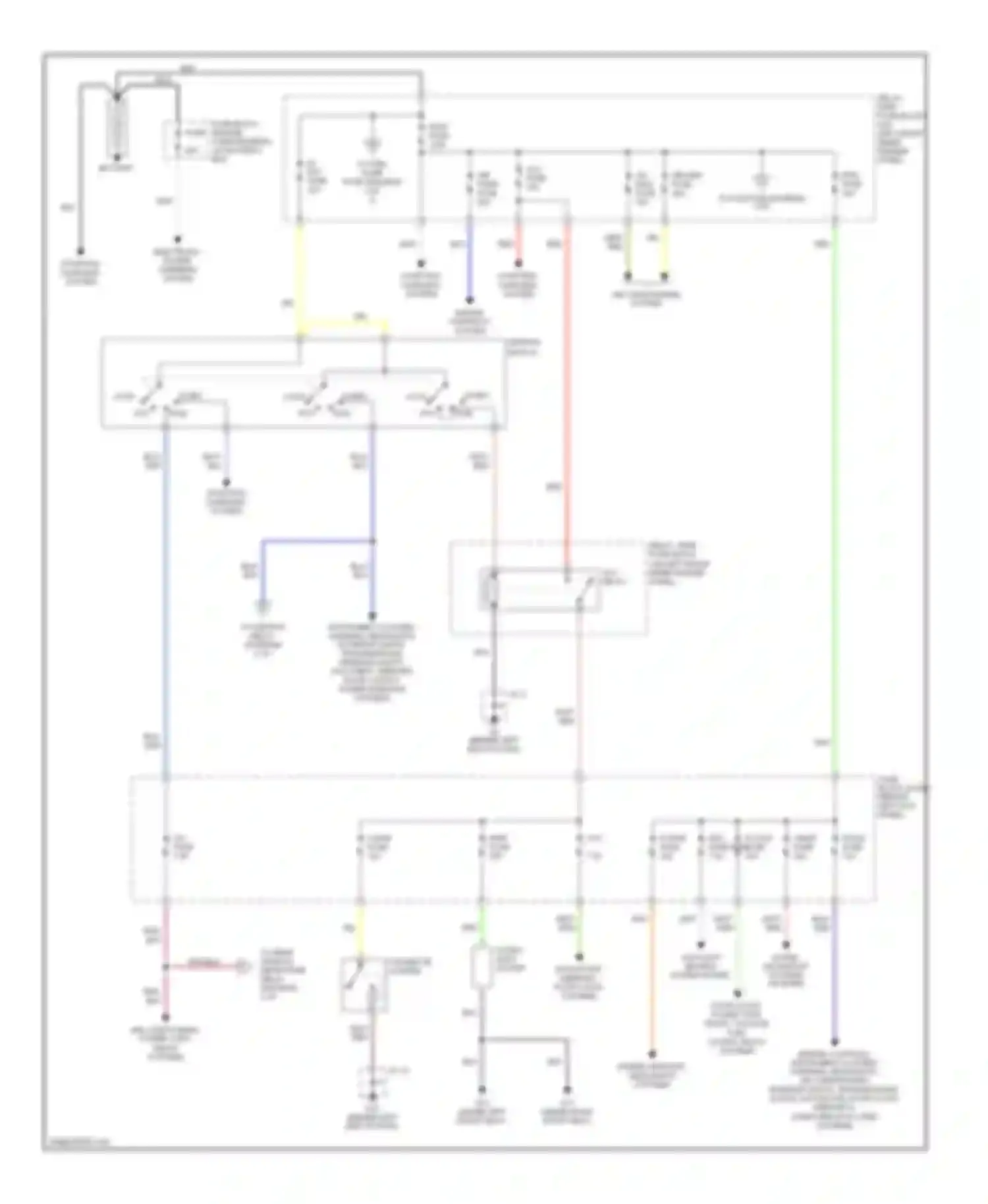 RX-8 Mazda I (2003-2008): Power distribution circuit (1 of 2)