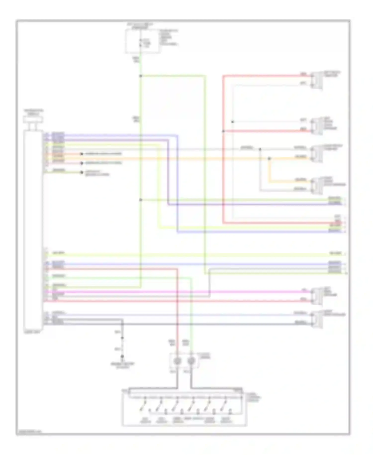RX-8 Mazda I (2003-2008): Radio circuit, without bose with navigation (1 of 2)