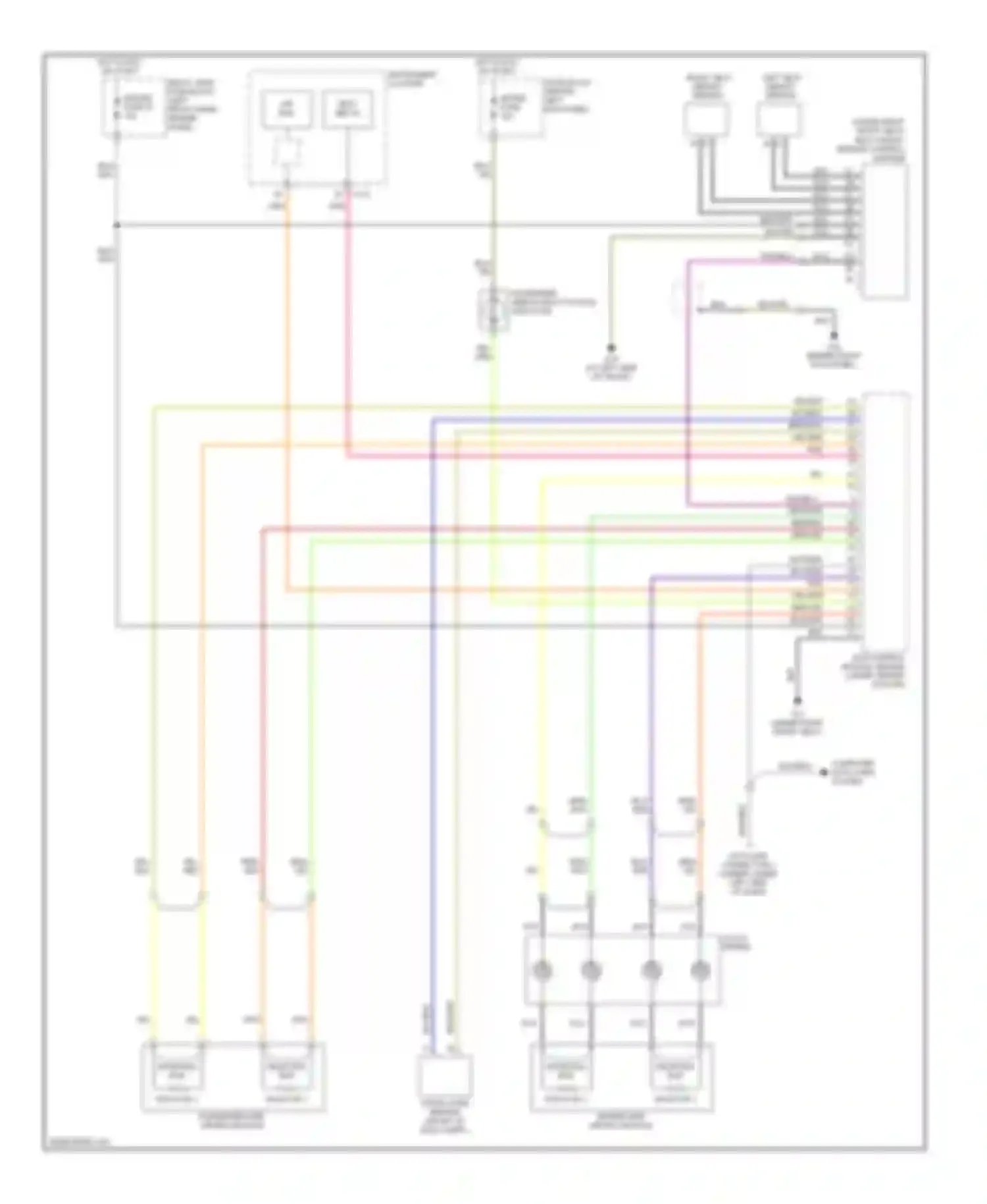 RX-8 Mazda I (2003-2008): Supplemental restraints circuit (2 of 2)