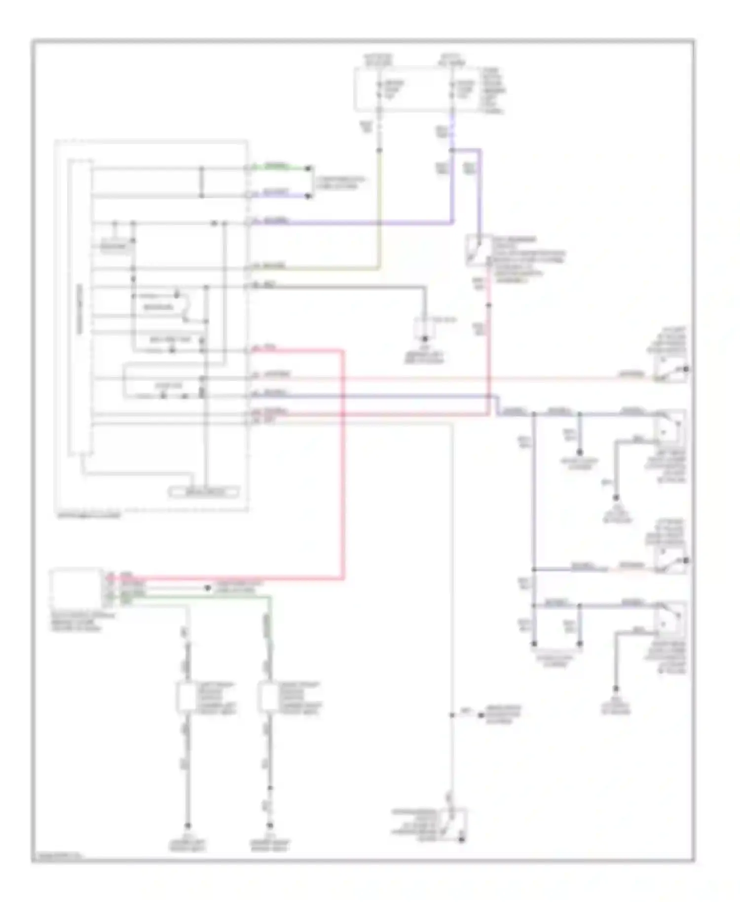 RX-8 Mazda I (2003-2008): Chime circuit