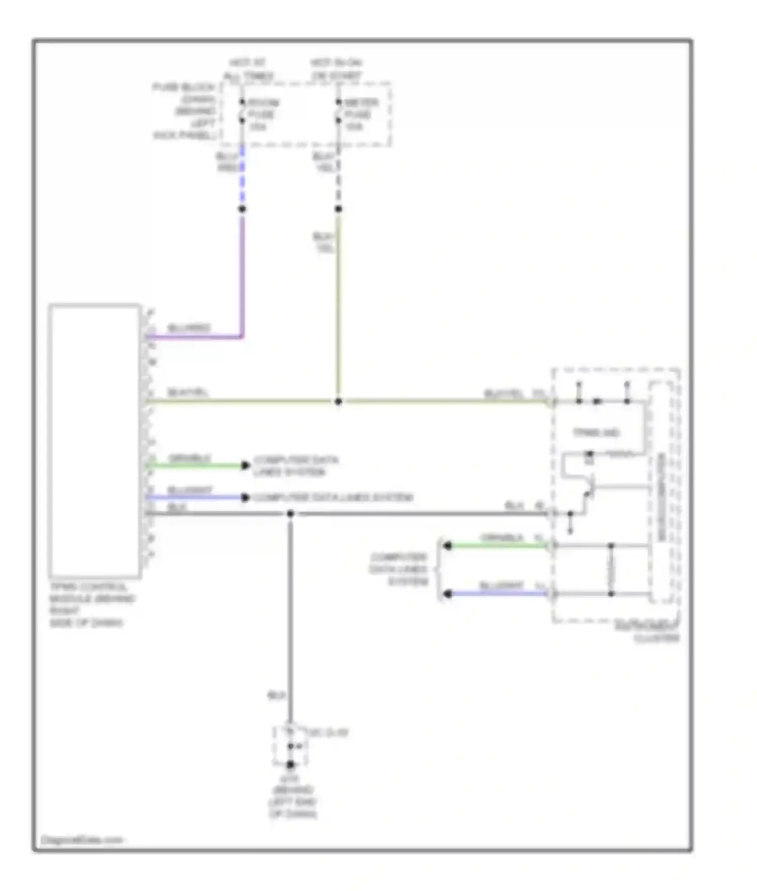 RX-8 Mazda I (2003-2008): Tire pressure monitoring circuit